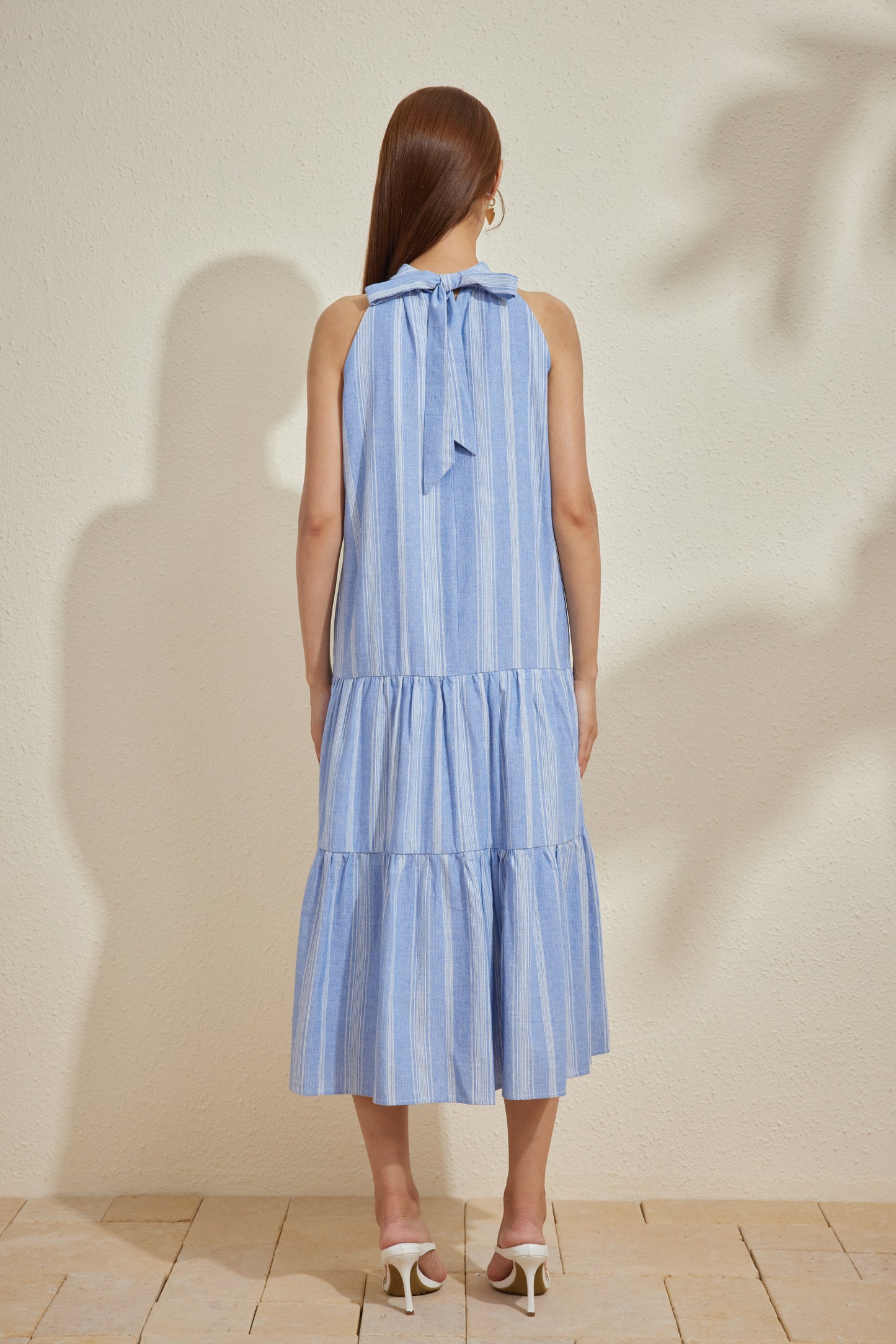 HERA IN PINSTRIPE BLUE