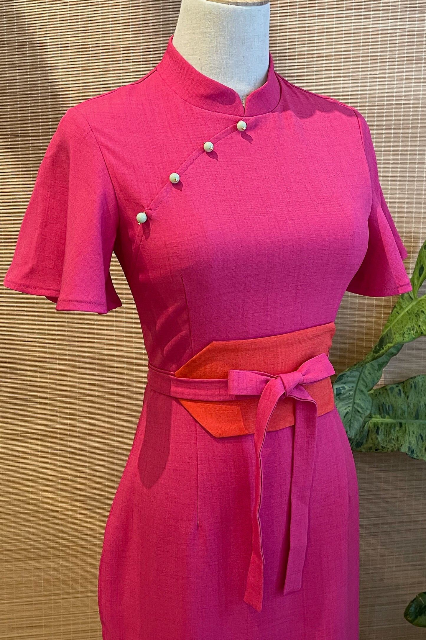 PINGYANG DRESS IN FUCHSIA