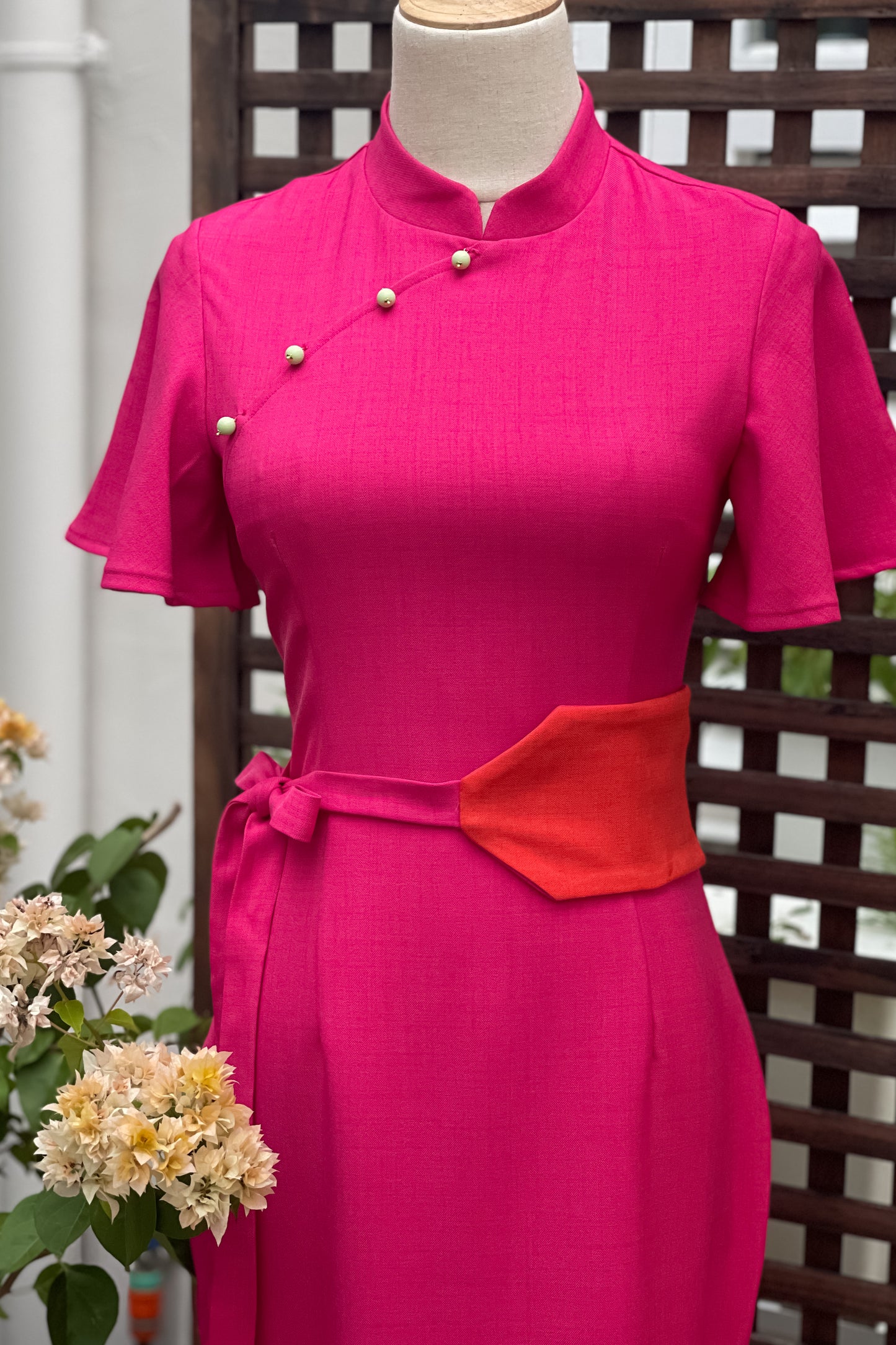 PINGYANG DRESS IN FUCHSIA