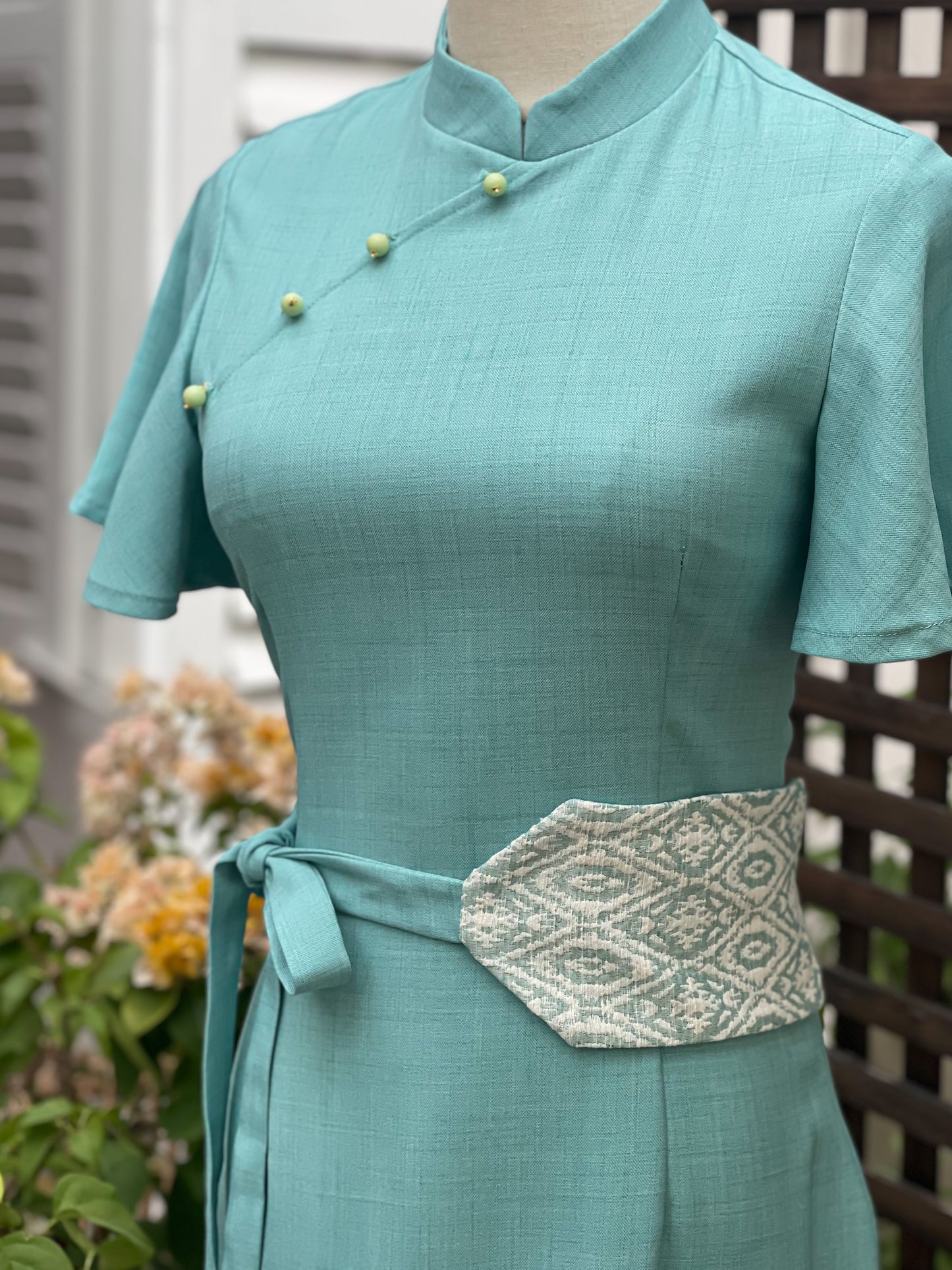 PINGYANG DRESS IN MINT
