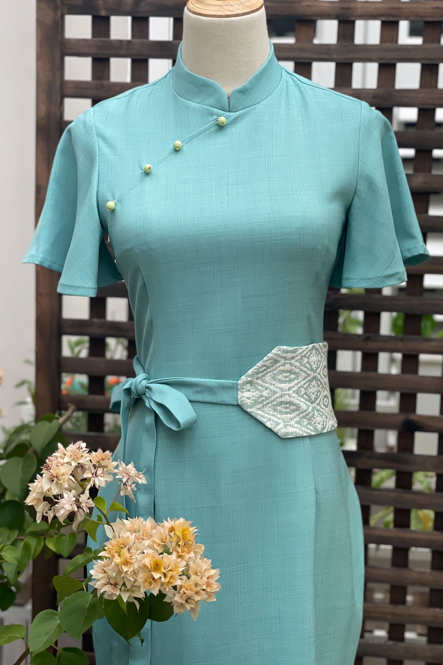 PINGYANG DRESS IN MINT