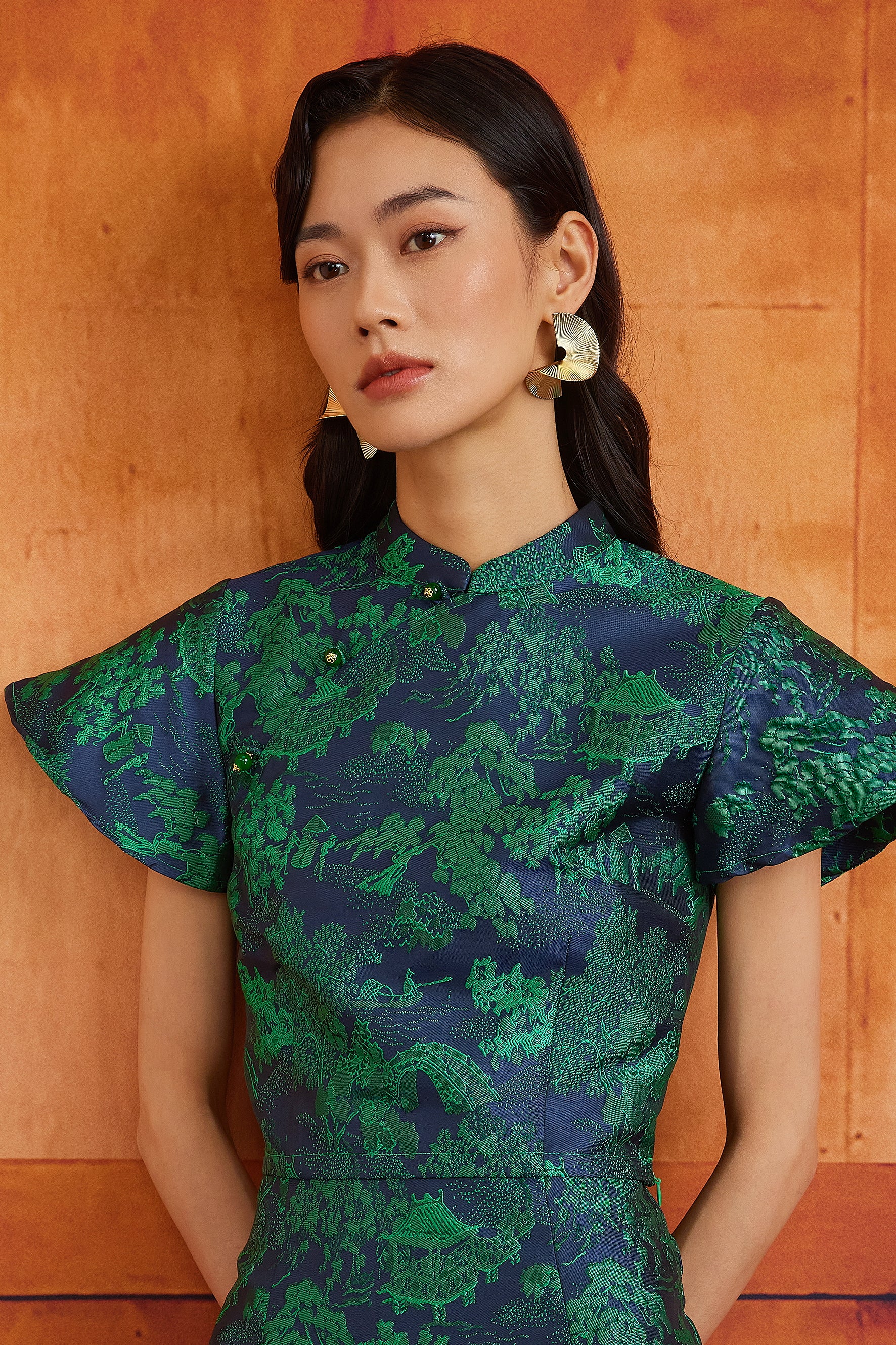 PINGYANG TOP IN INDIGO WILLOW