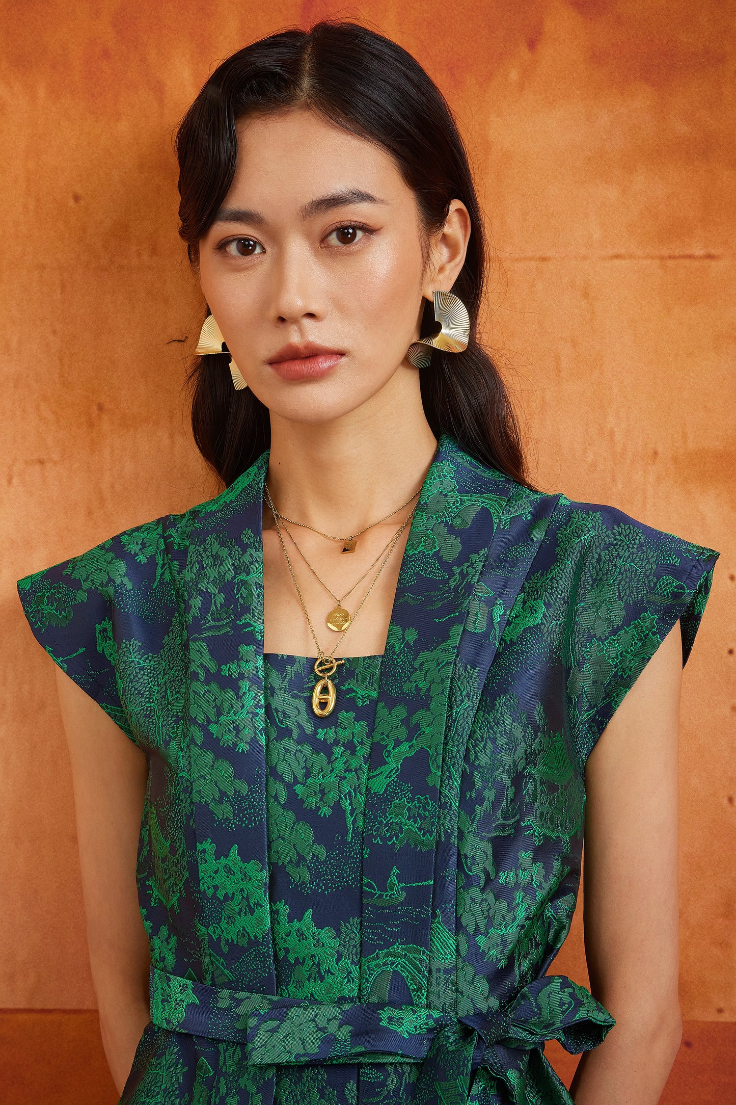 NYA CHIK TOP IN INDIGO WILLOW