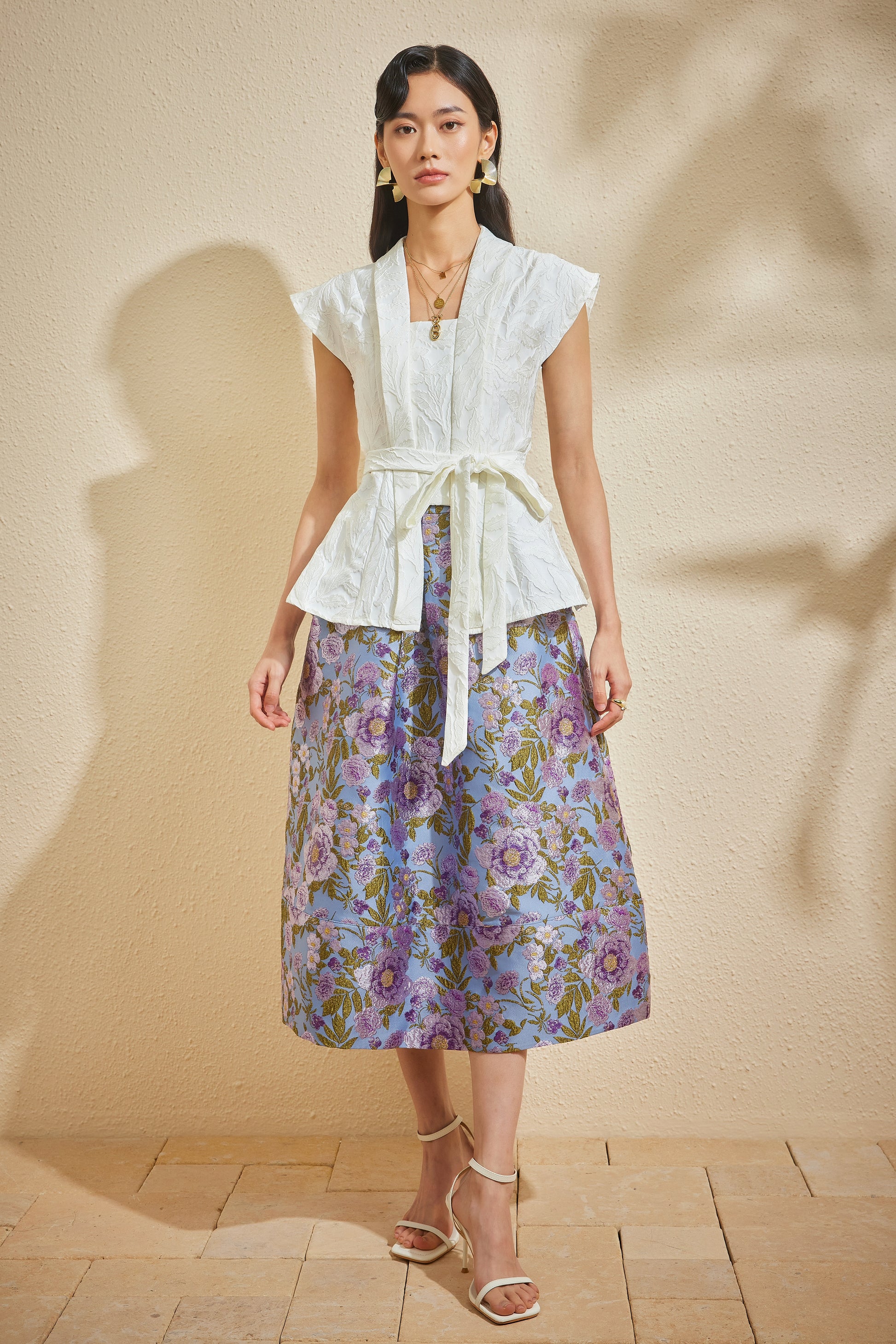 HANA SKIRT IN SOLEIL BLEU