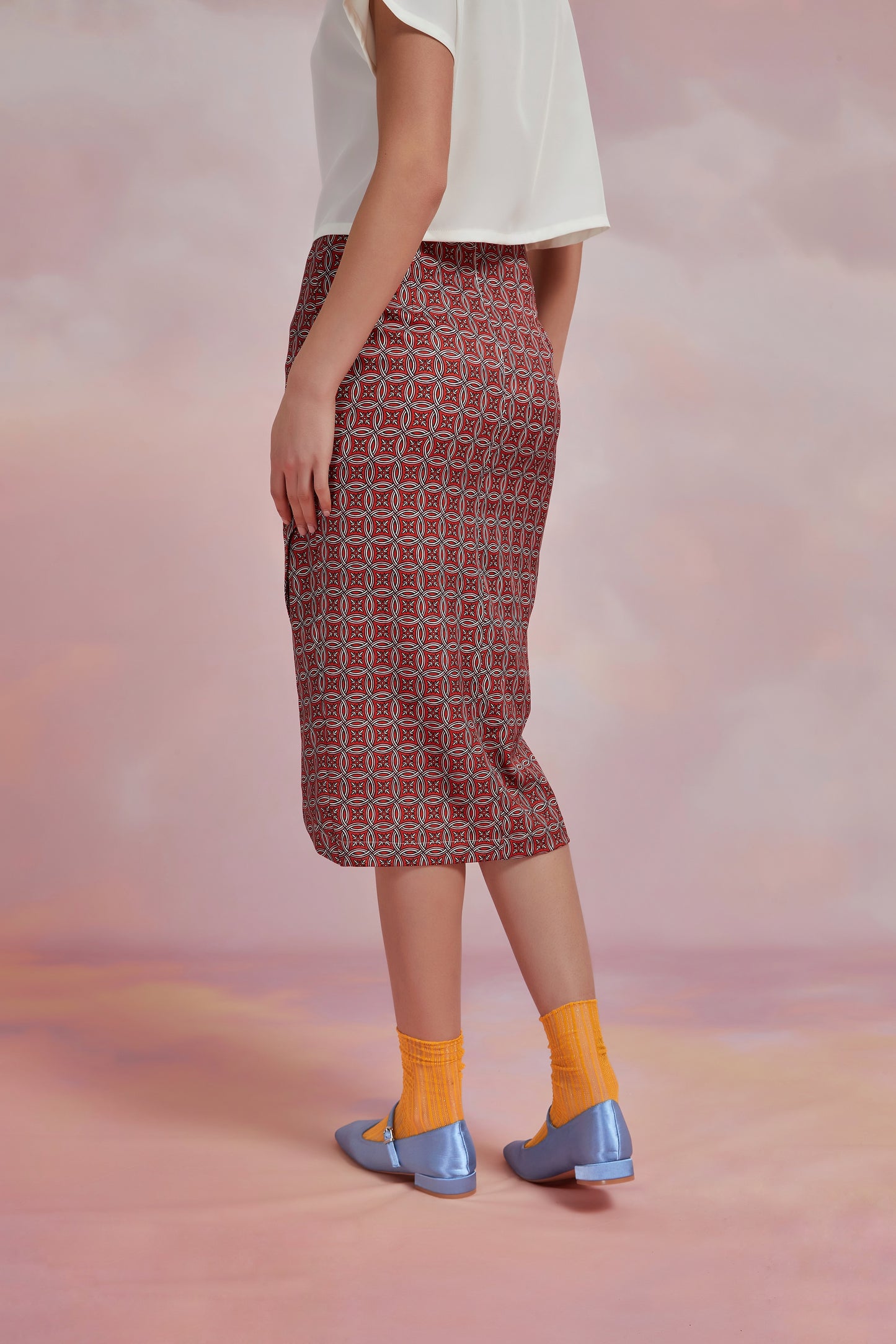 HANABIRA SKIRT IN POINCIANA