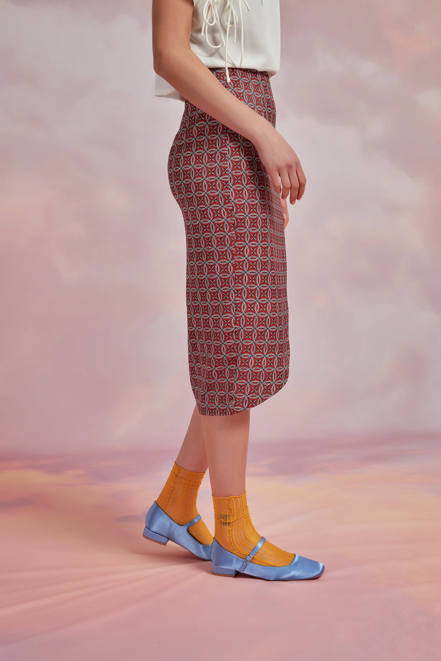 HANABIRA SKIRT IN POINCIANA