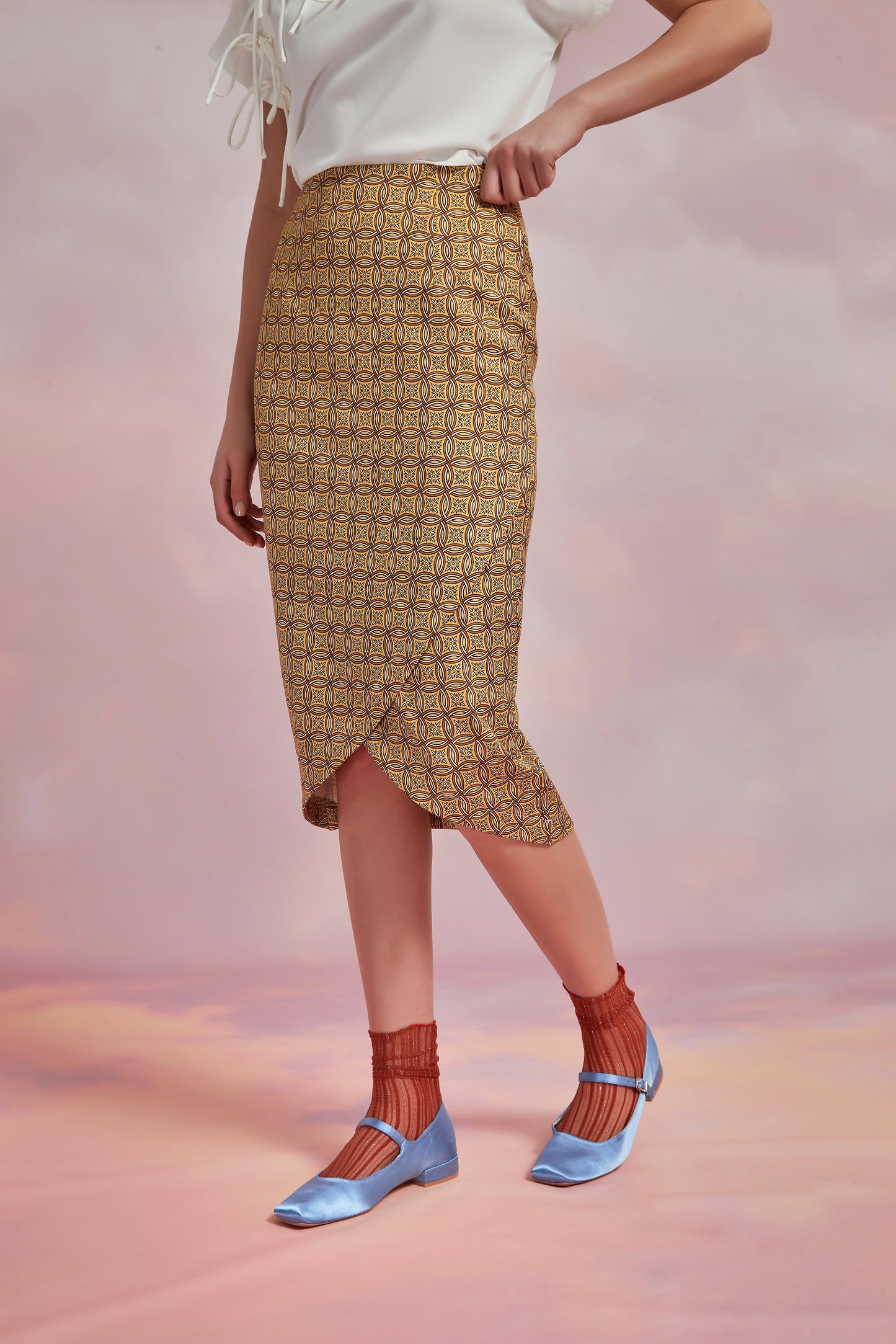 HANABIRA SKIRT IN CITRUS