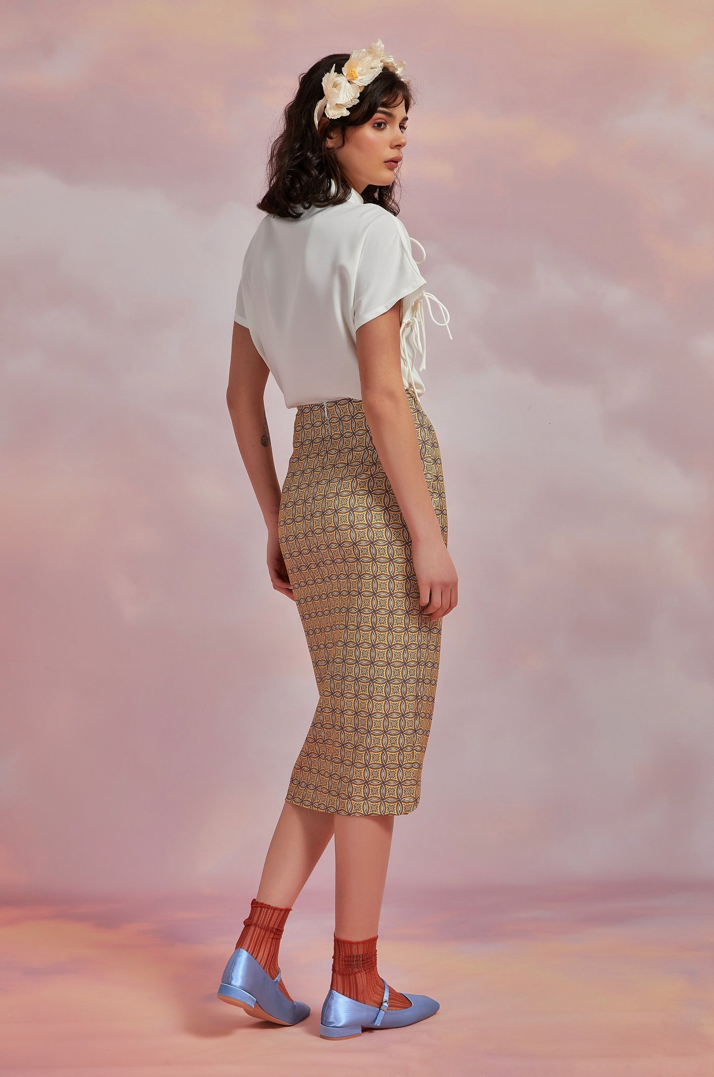 HANABIRA SKIRT IN CITRUS
