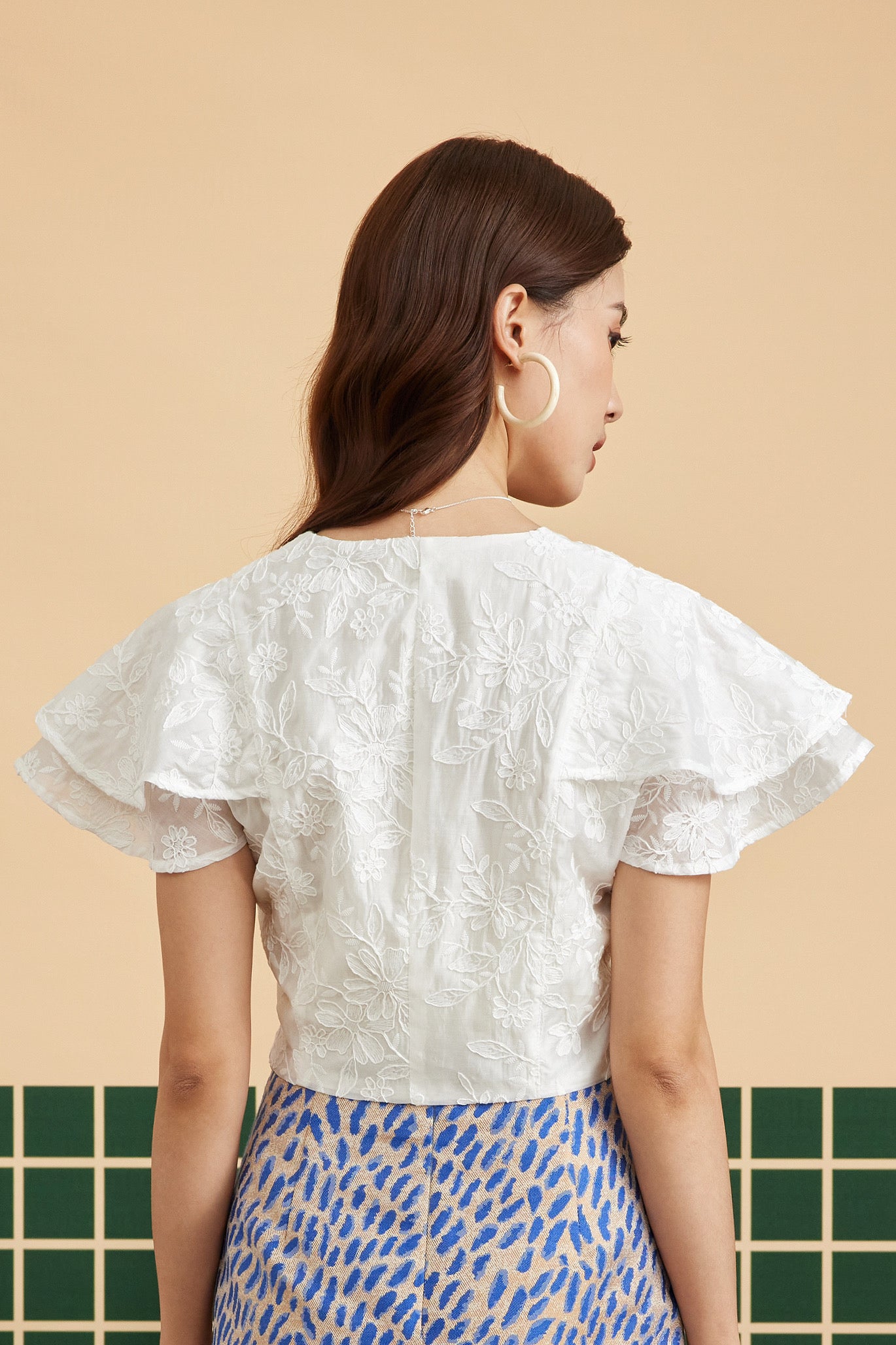 PHOENIX TOP IN BRODERIE