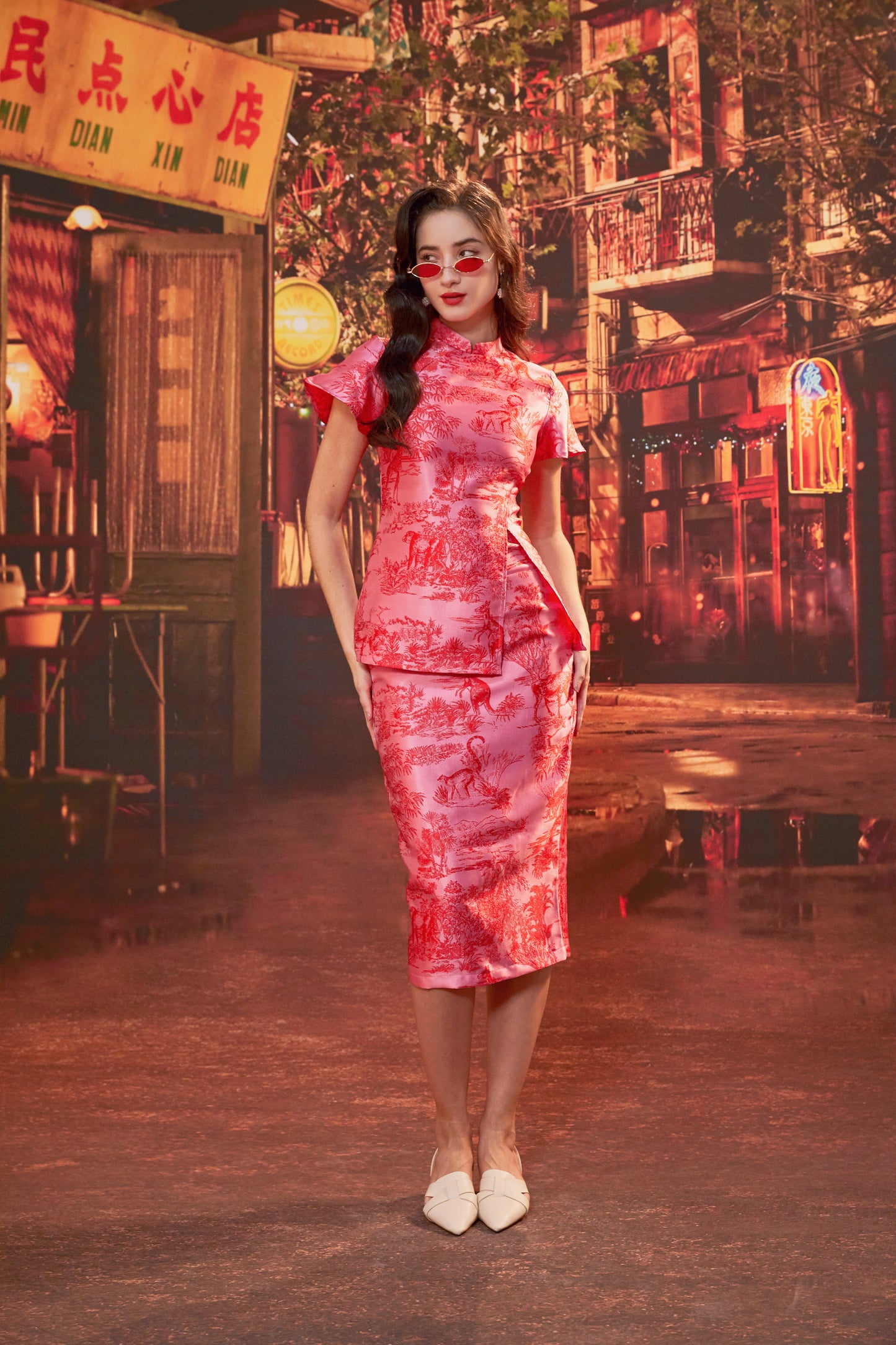 SOUTHERNER SET IN PINK MARTINI
