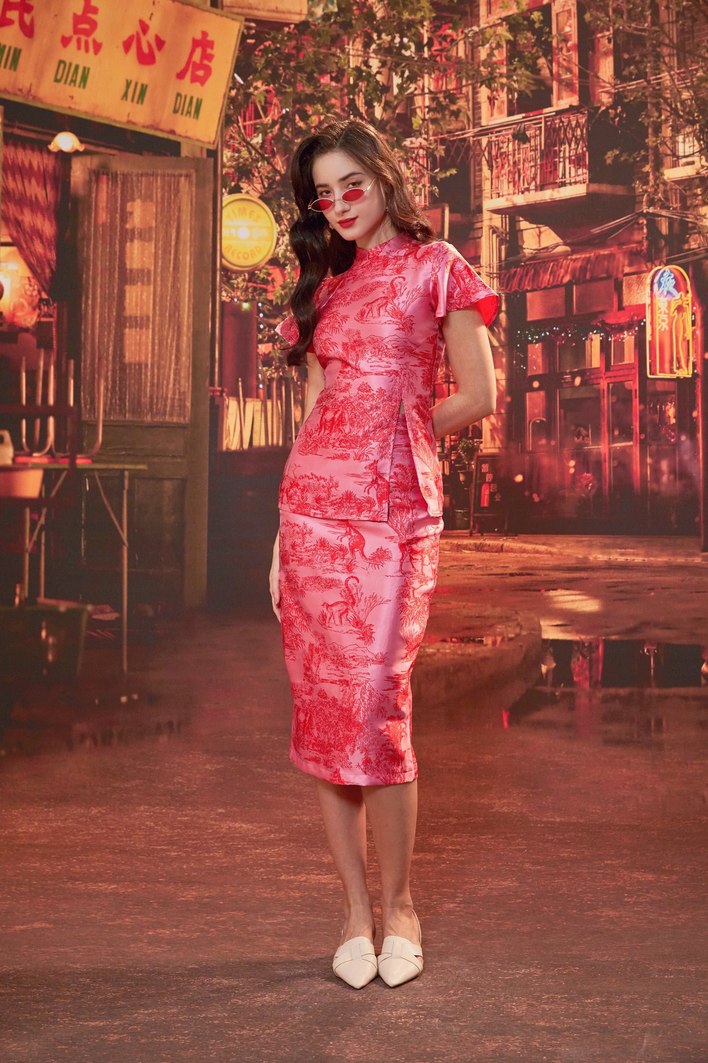 SOUTHERNER SET IN PINK MARTINI