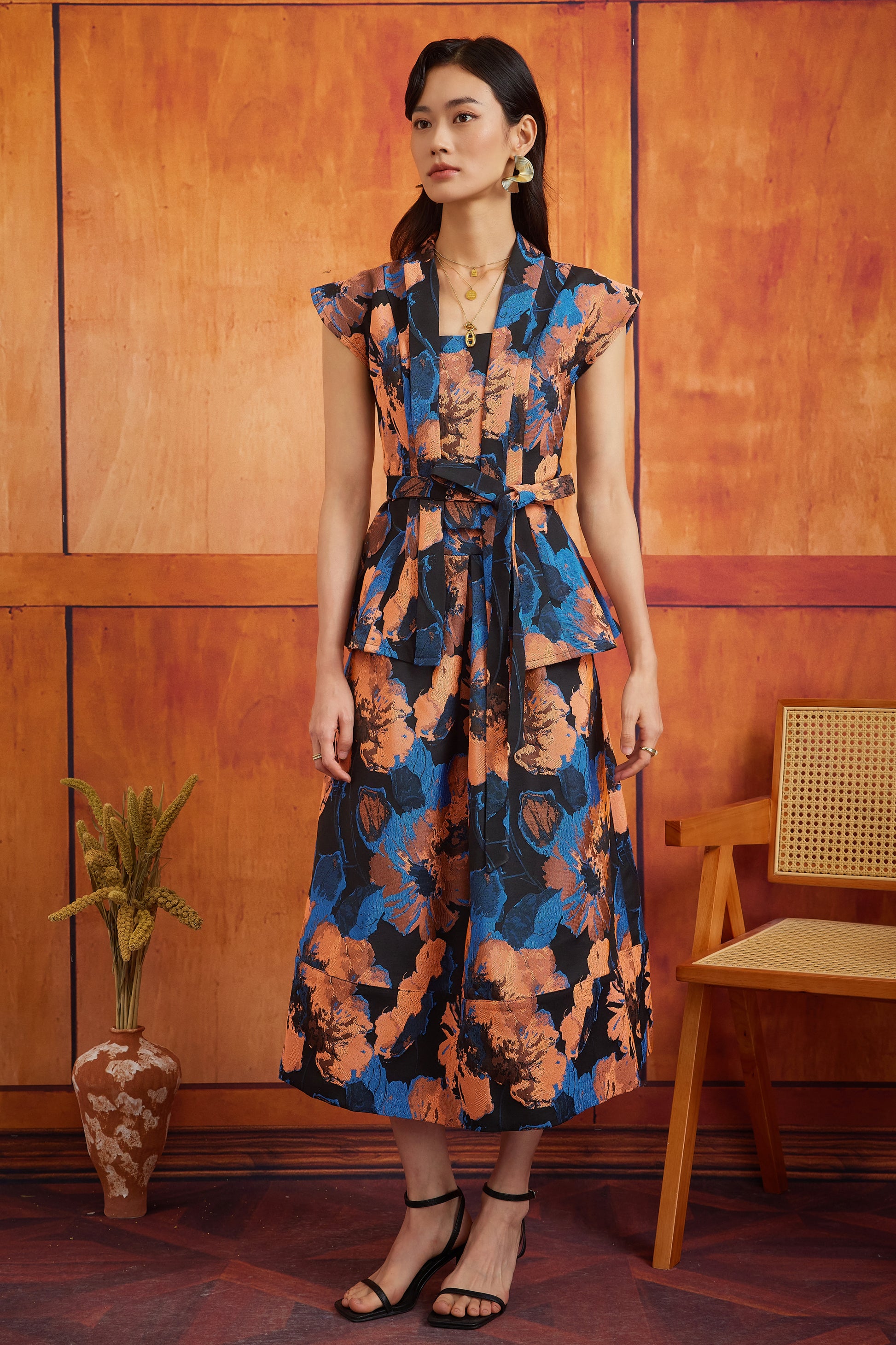 HANA SKIRT IN BUNGA TEMBAGA