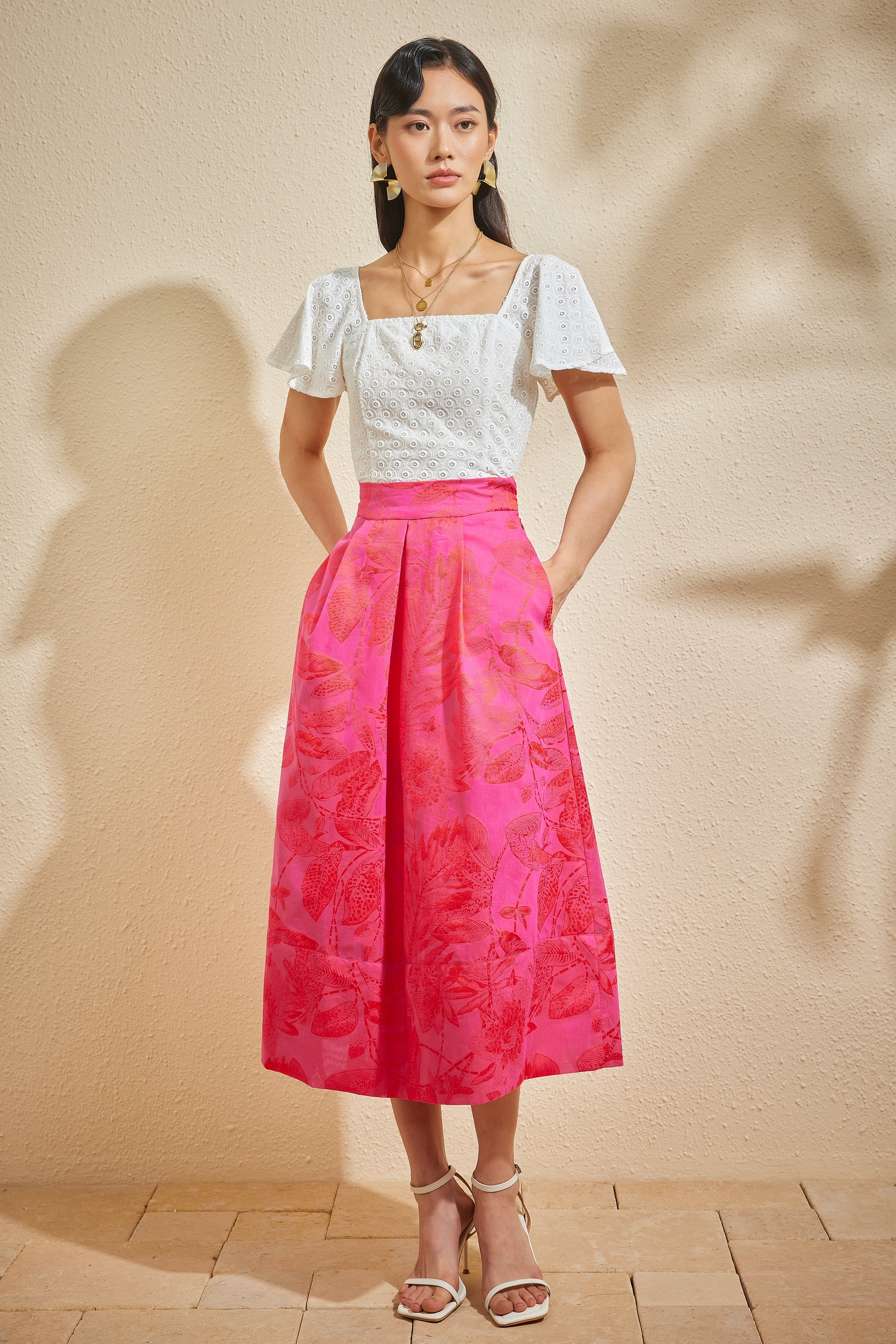 HANA SKIRT IN DRAGONFRUIT