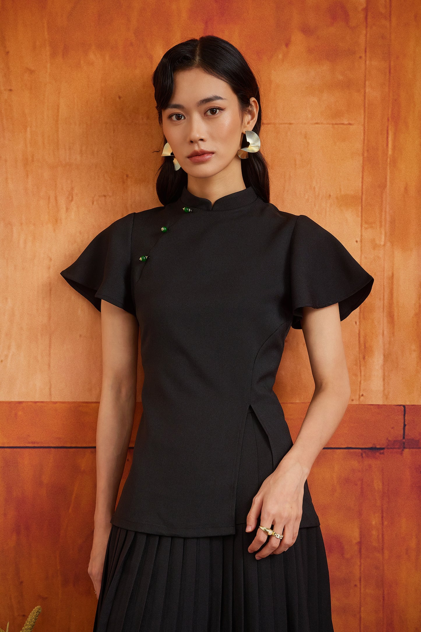 SOUTHERNER TOP IN EBONY