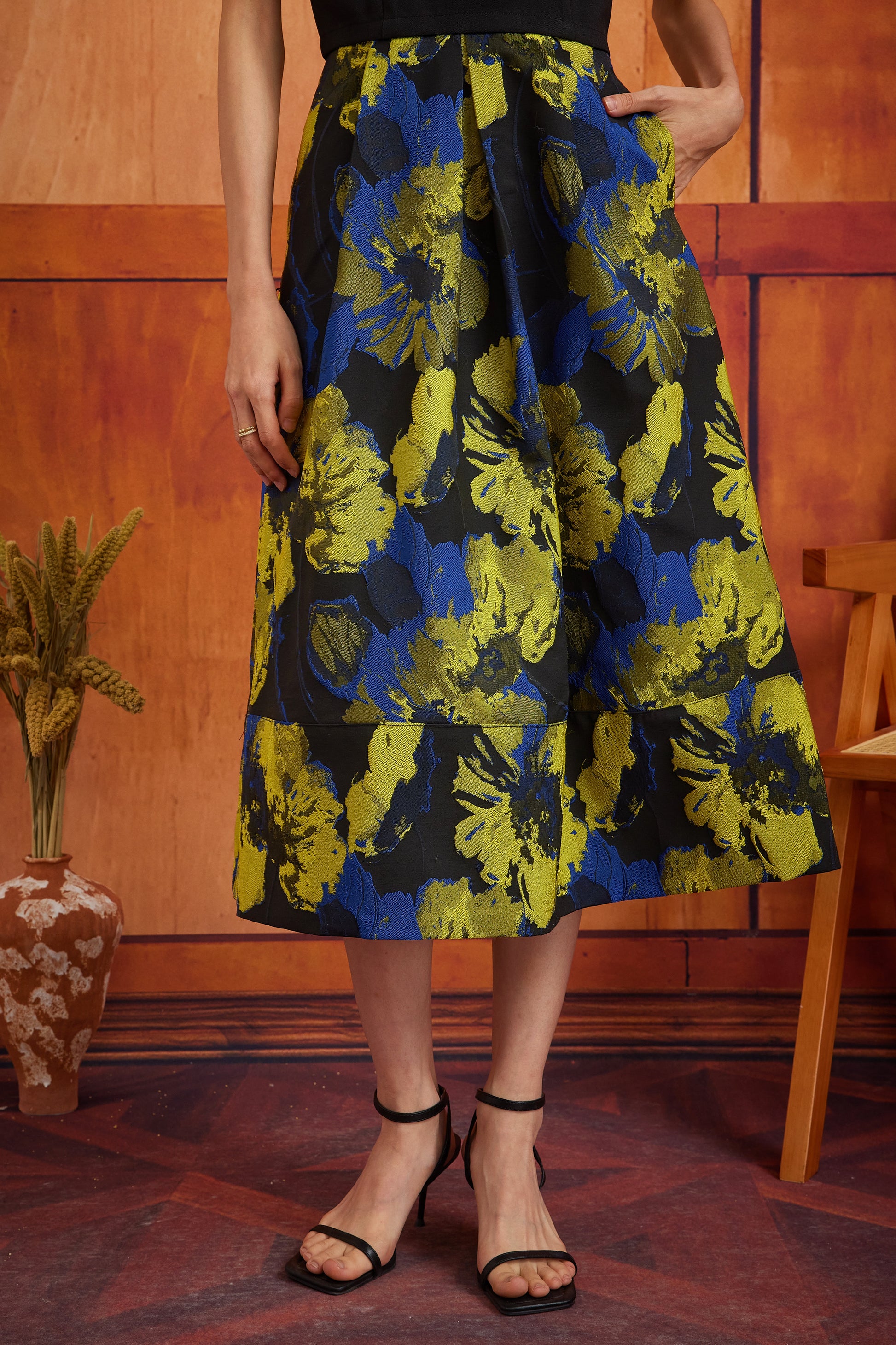 HANA SKIRT IN NEON NIGHTFALL