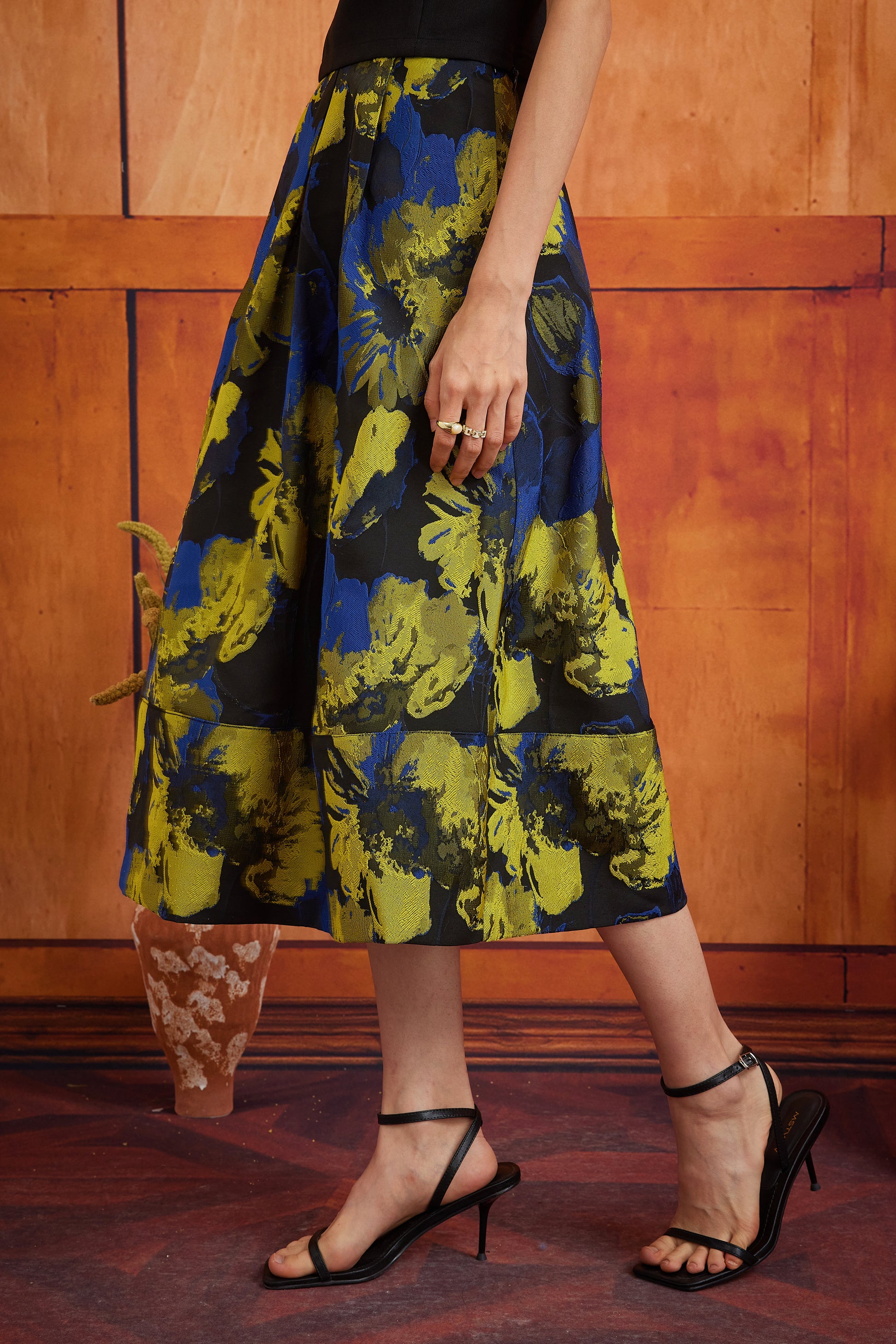 HANA SKIRT IN NEON NIGHTFALL