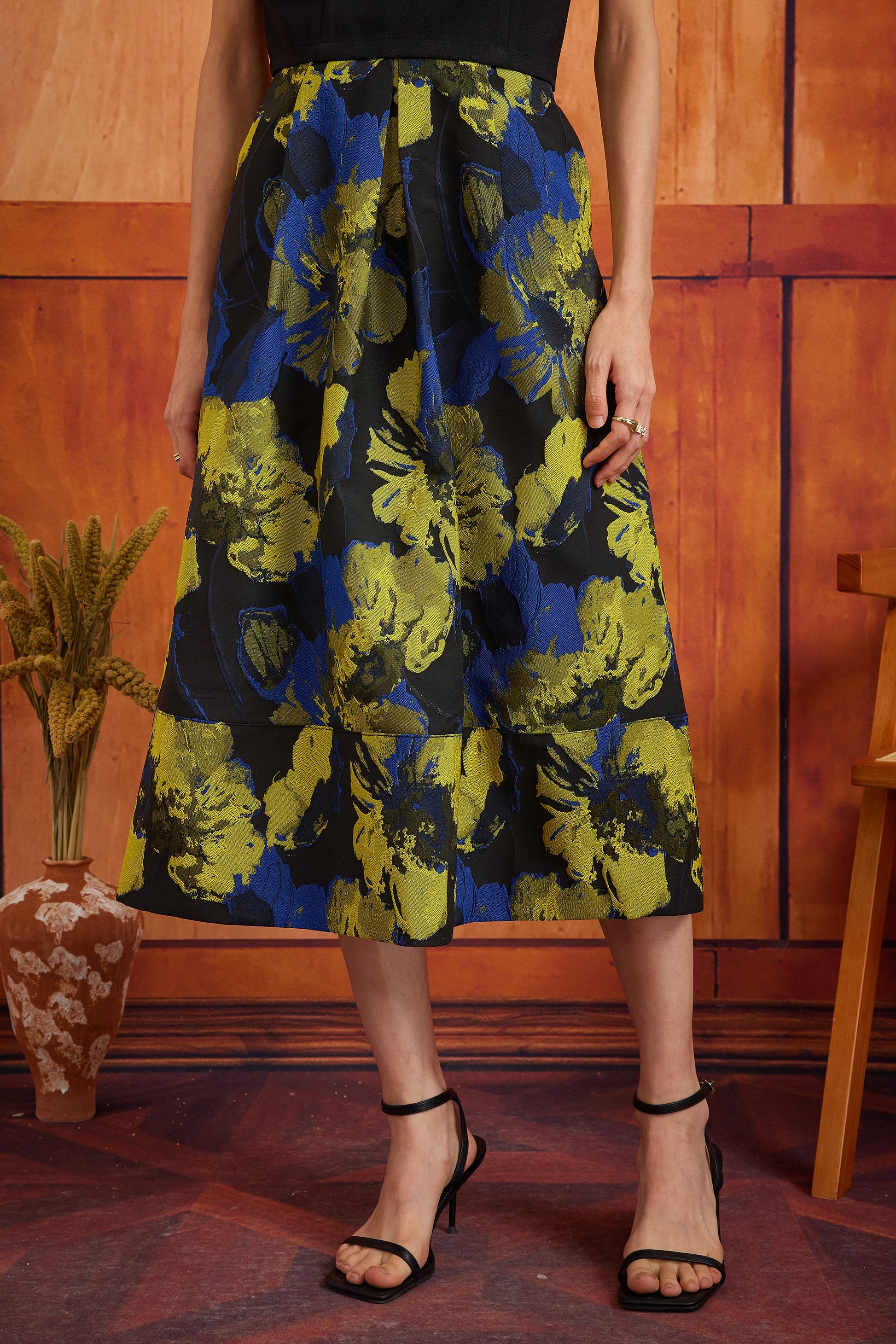 HANA SKIRT IN NEON NIGHTFALL