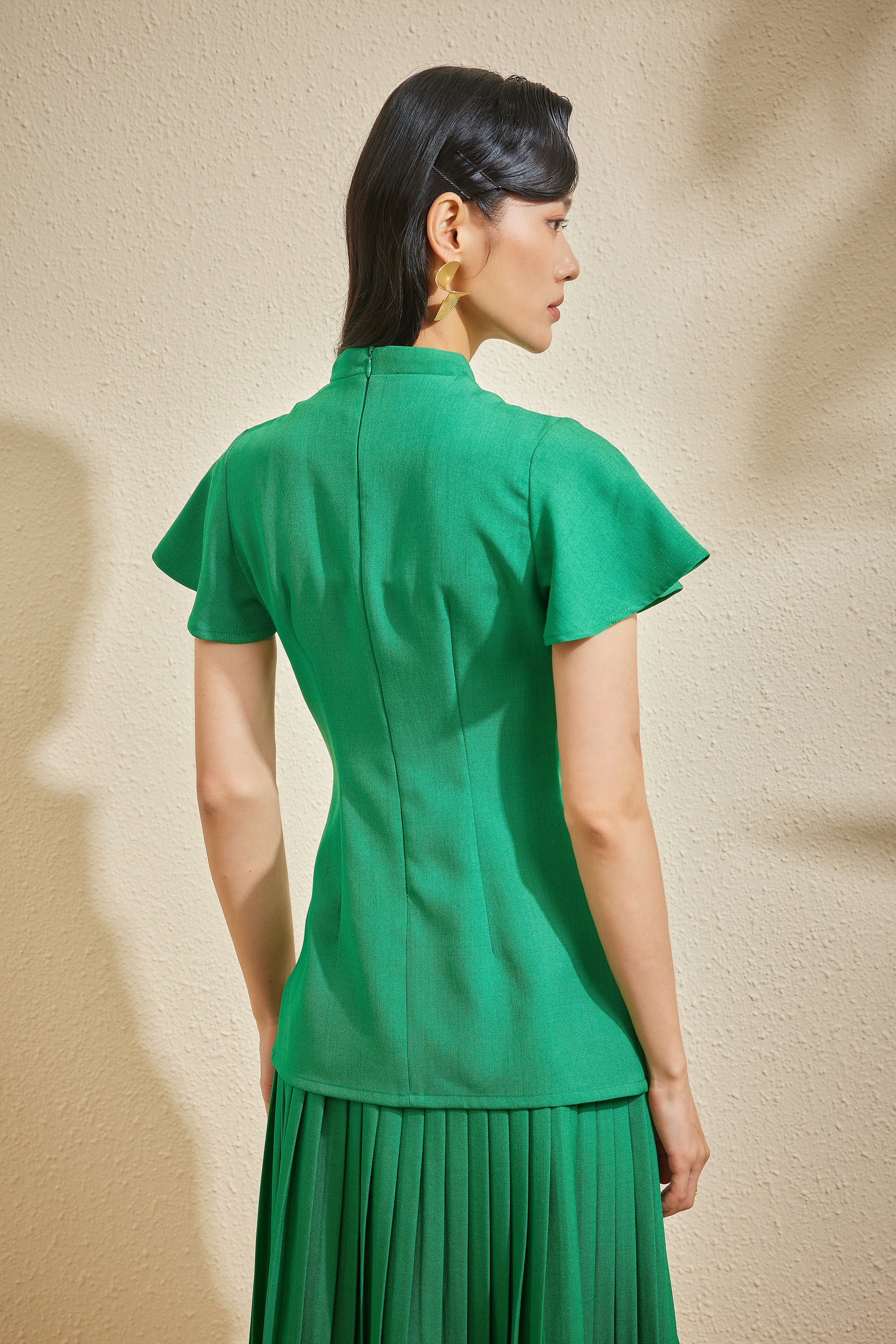 SOUTHERNER TOP IN PINE GREEN