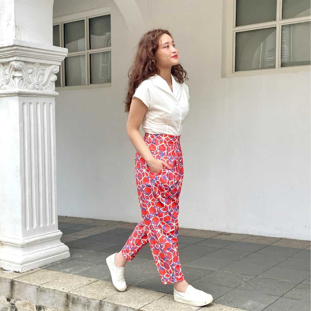 ROCKABILLY VINTAGE SHIRT IN IVORIE