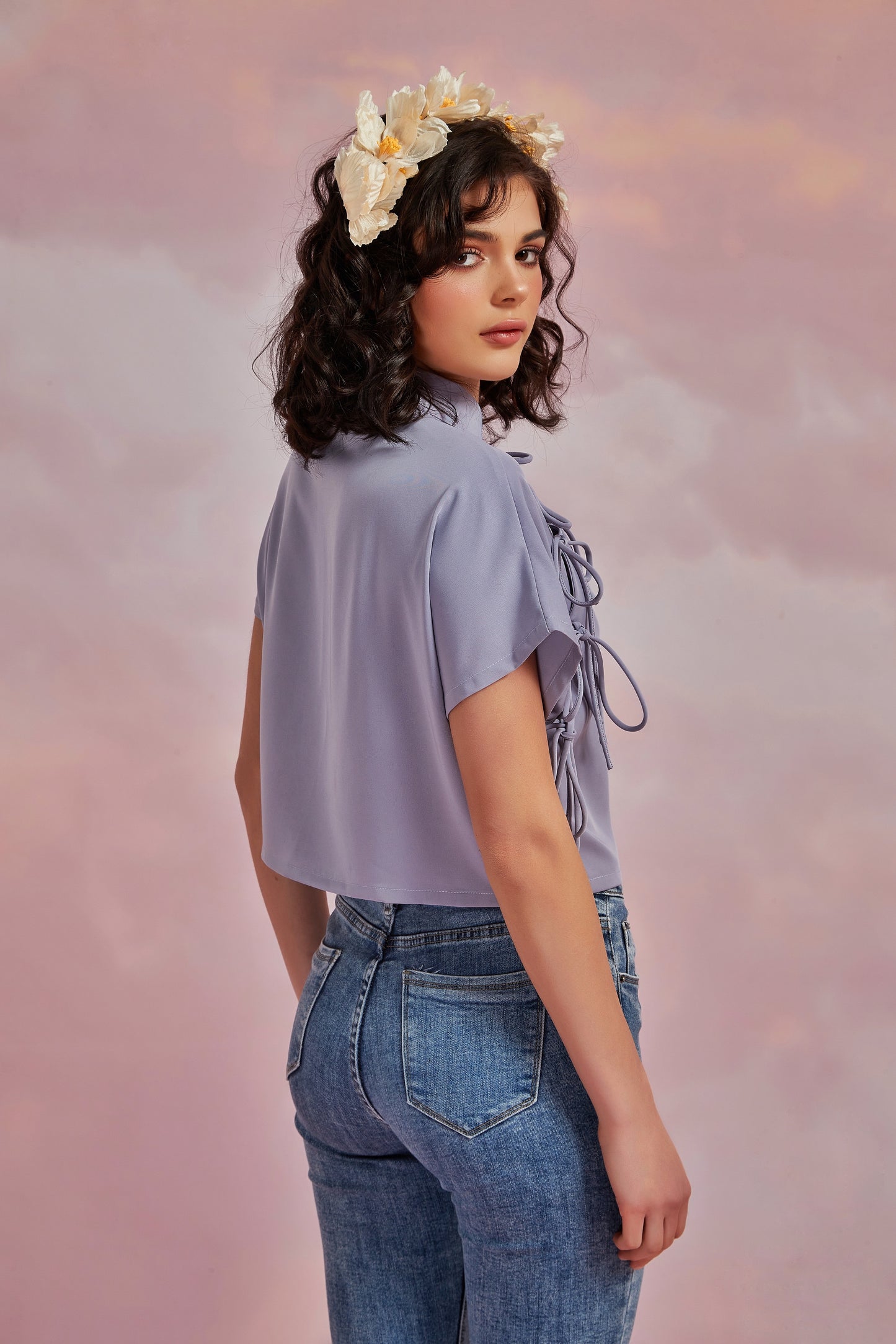 YAN TOP IN LILAC