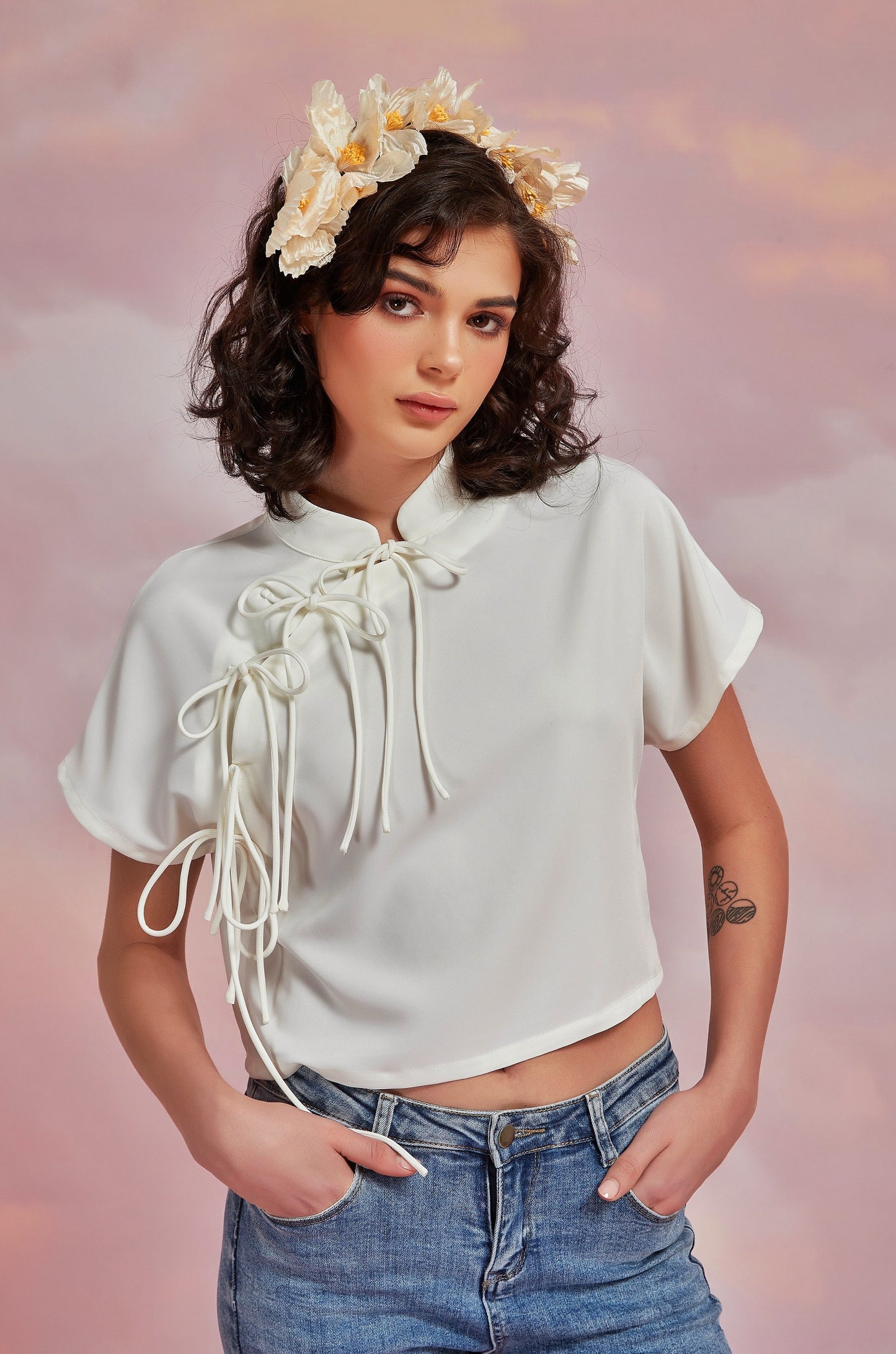 YAN TOP IN IVORIE