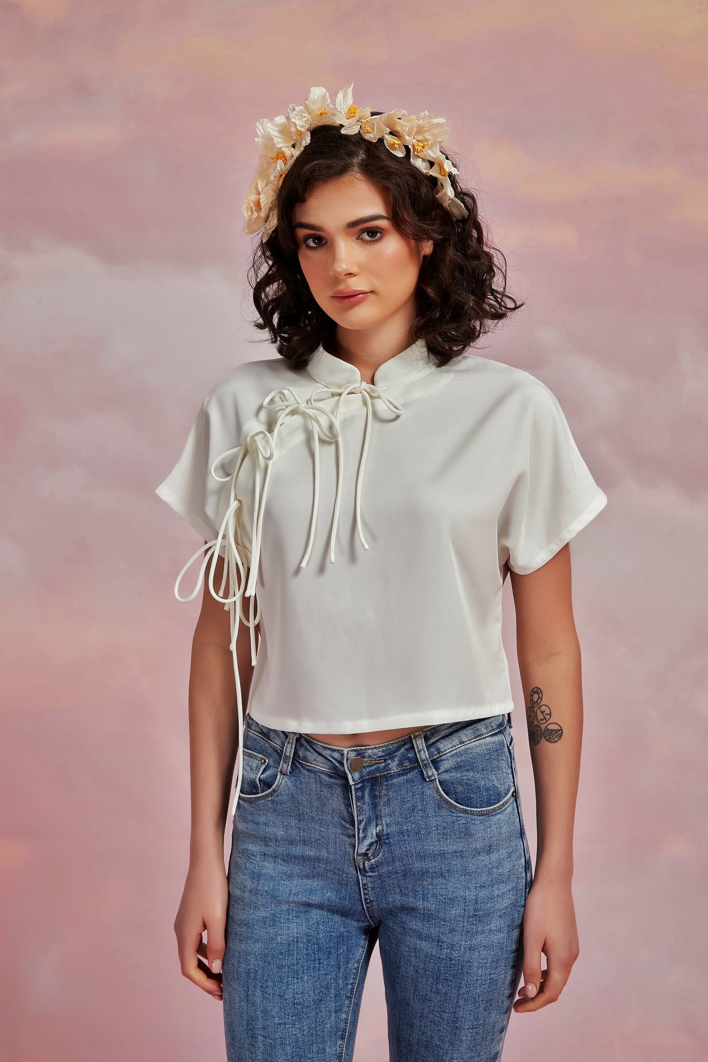 YAN TOP IN IVORIE
