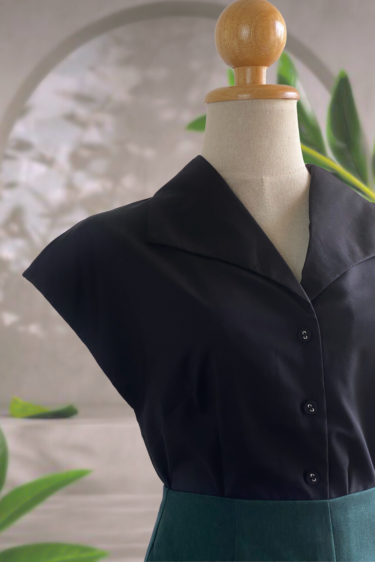 ROCKABILLY VINTAGE SHIRT IN NOIR