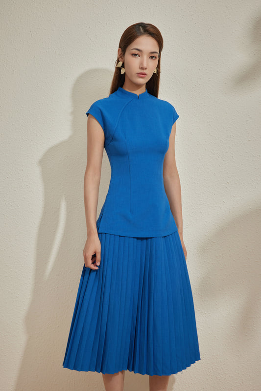SOUTHERNER TOP IN DARK SAPPHIRE