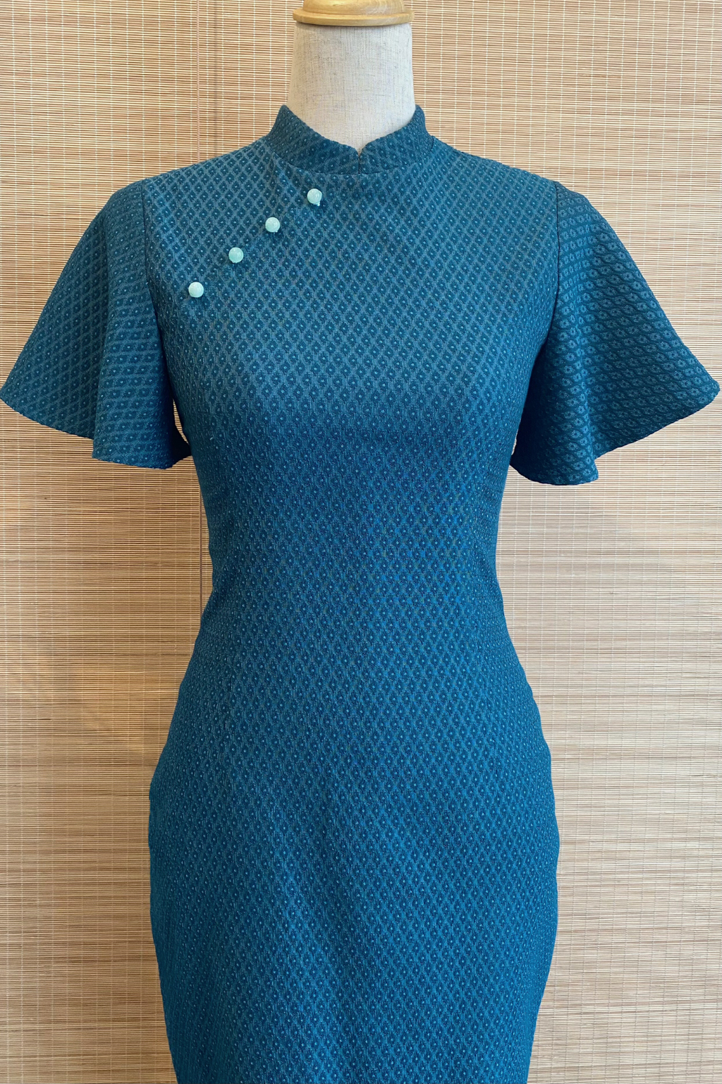 PINGYANG DRESS IN NAVY HONEYCOMB