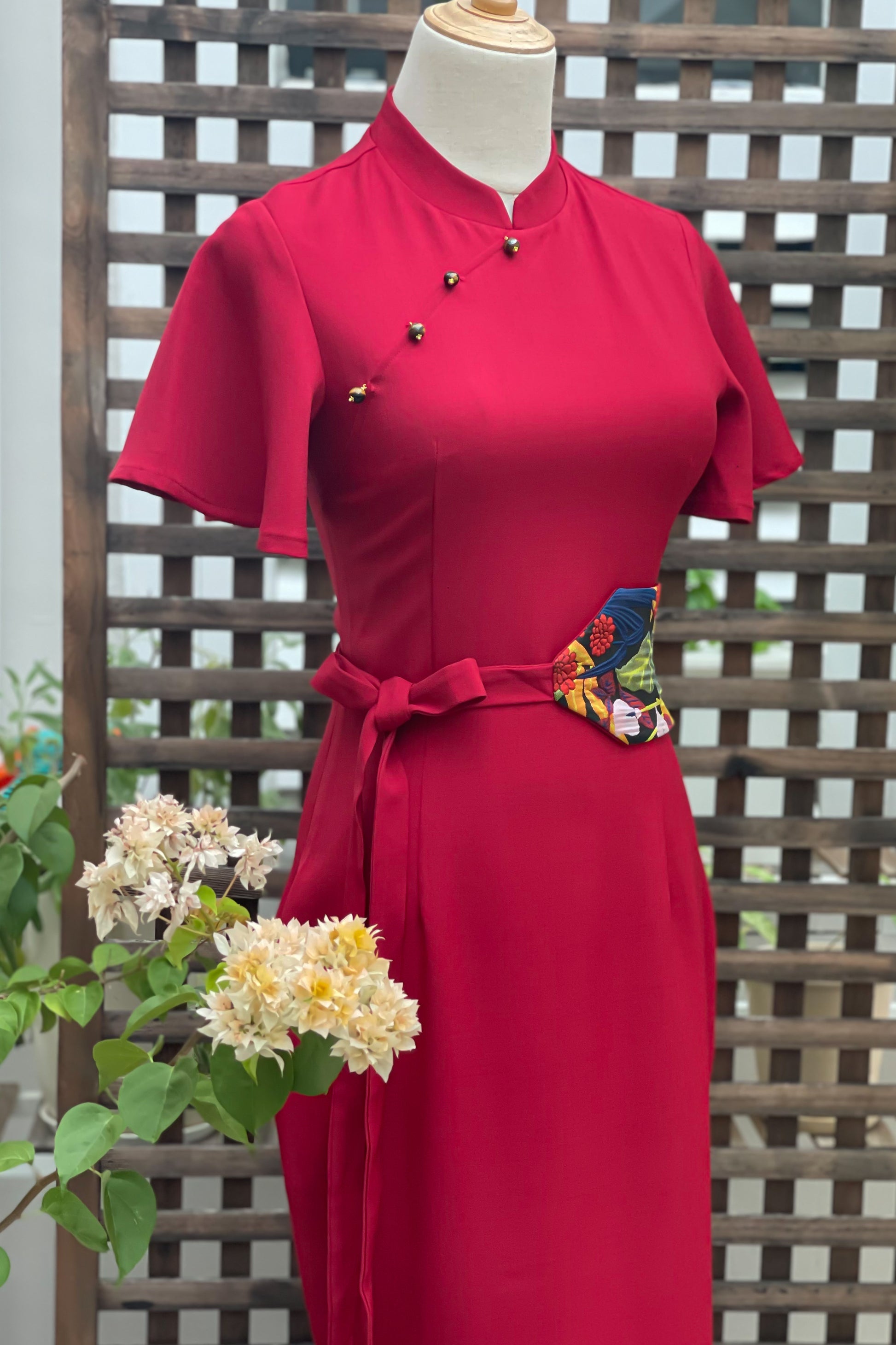 PINGYANG DRESS IN BERRY