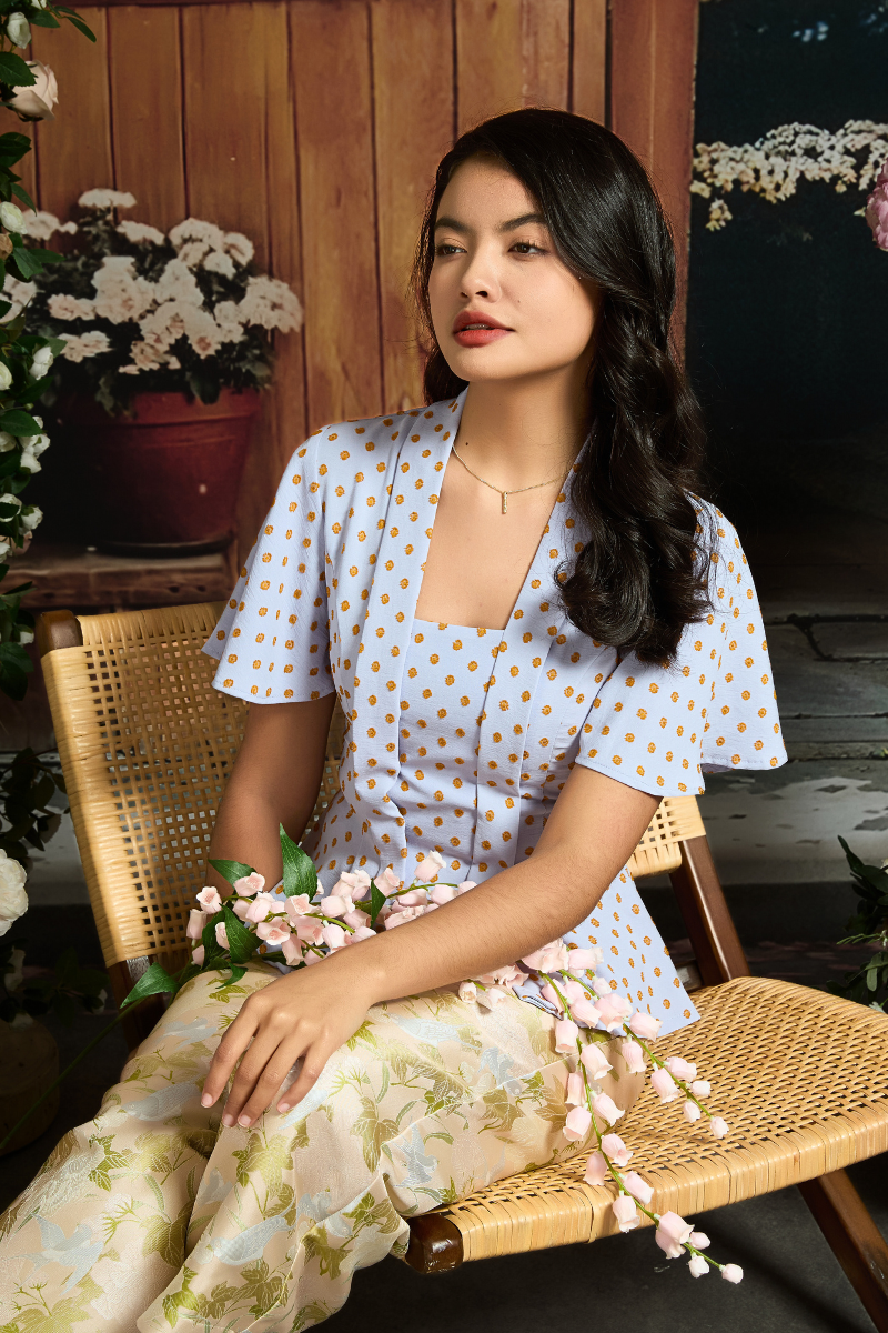 KEBAYA TOP IN BUTTERSEED