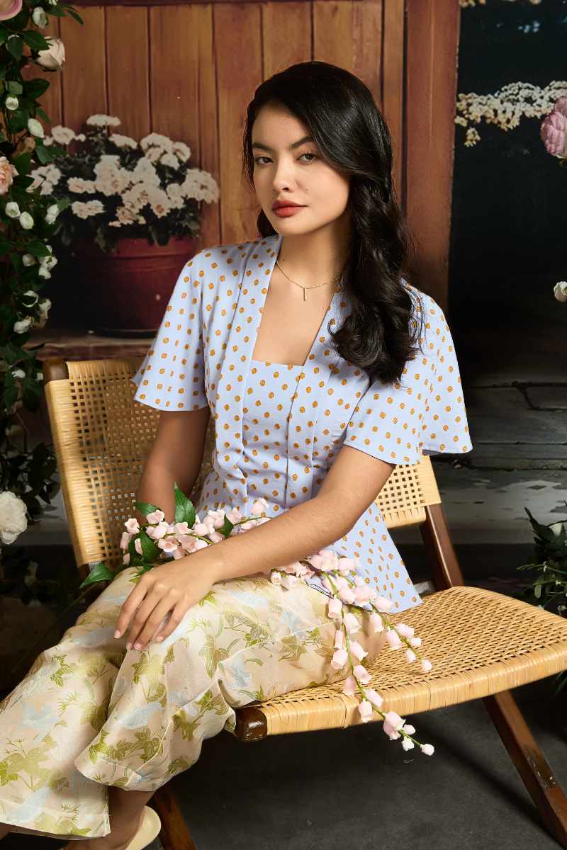 DARIA PANTS IN BUTTER PEONY