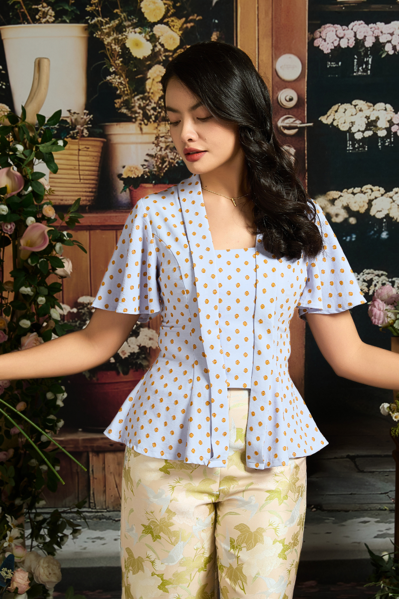 DARIA PANTS IN BUTTER PEONY