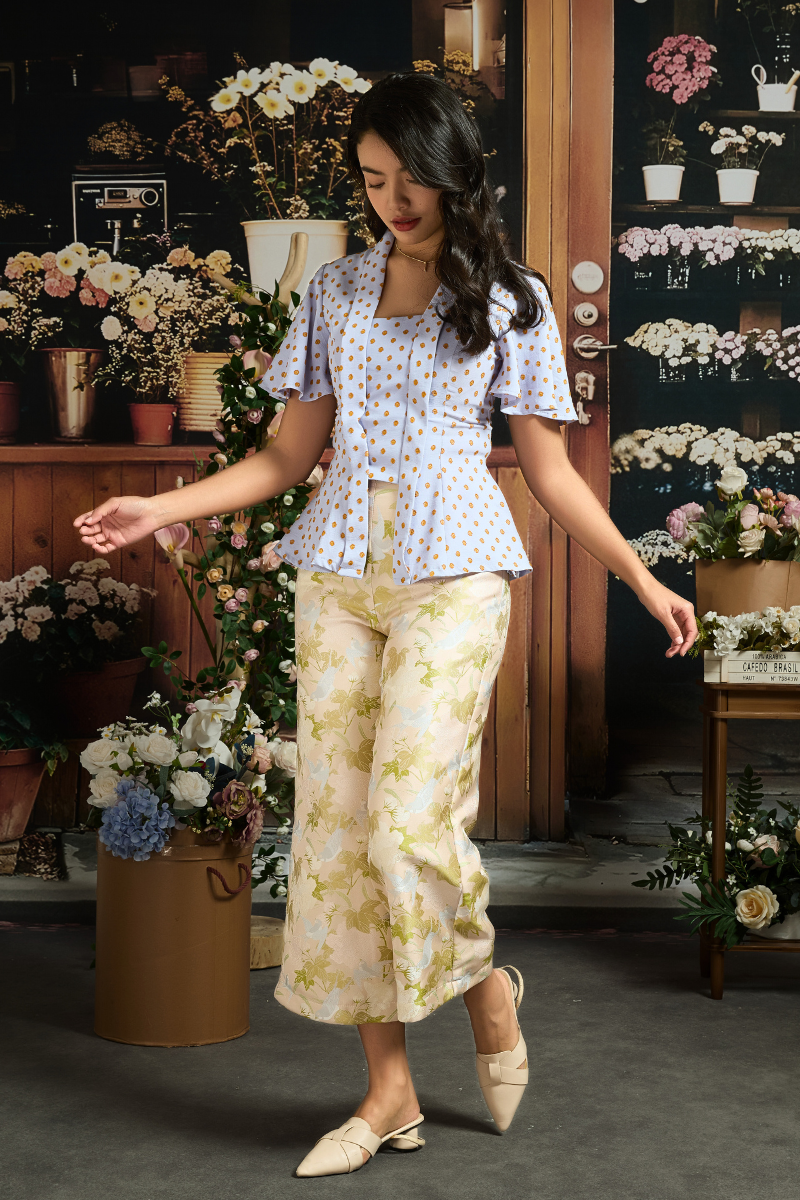 DARIA PANTS IN BUTTER PEONY