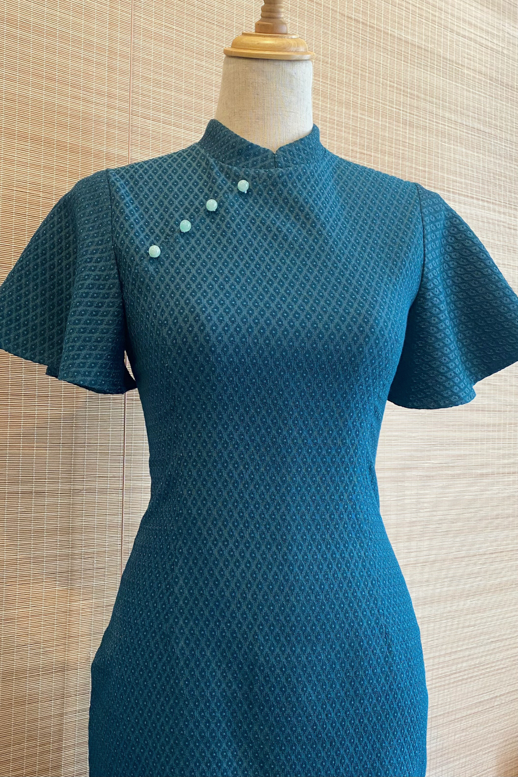 PINGYANG DRESS IN NAVY HONEYCOMB