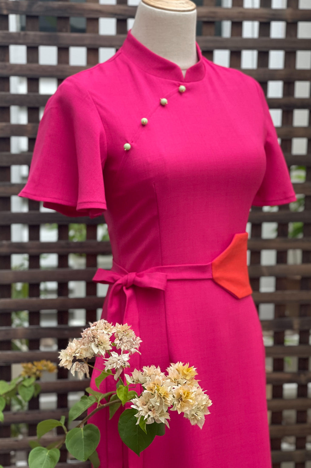 PINGYANG DRESS IN FUCHSIA