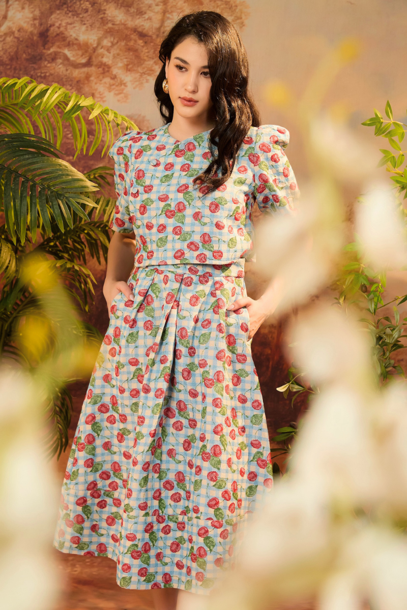 CAMISA IN CERISE