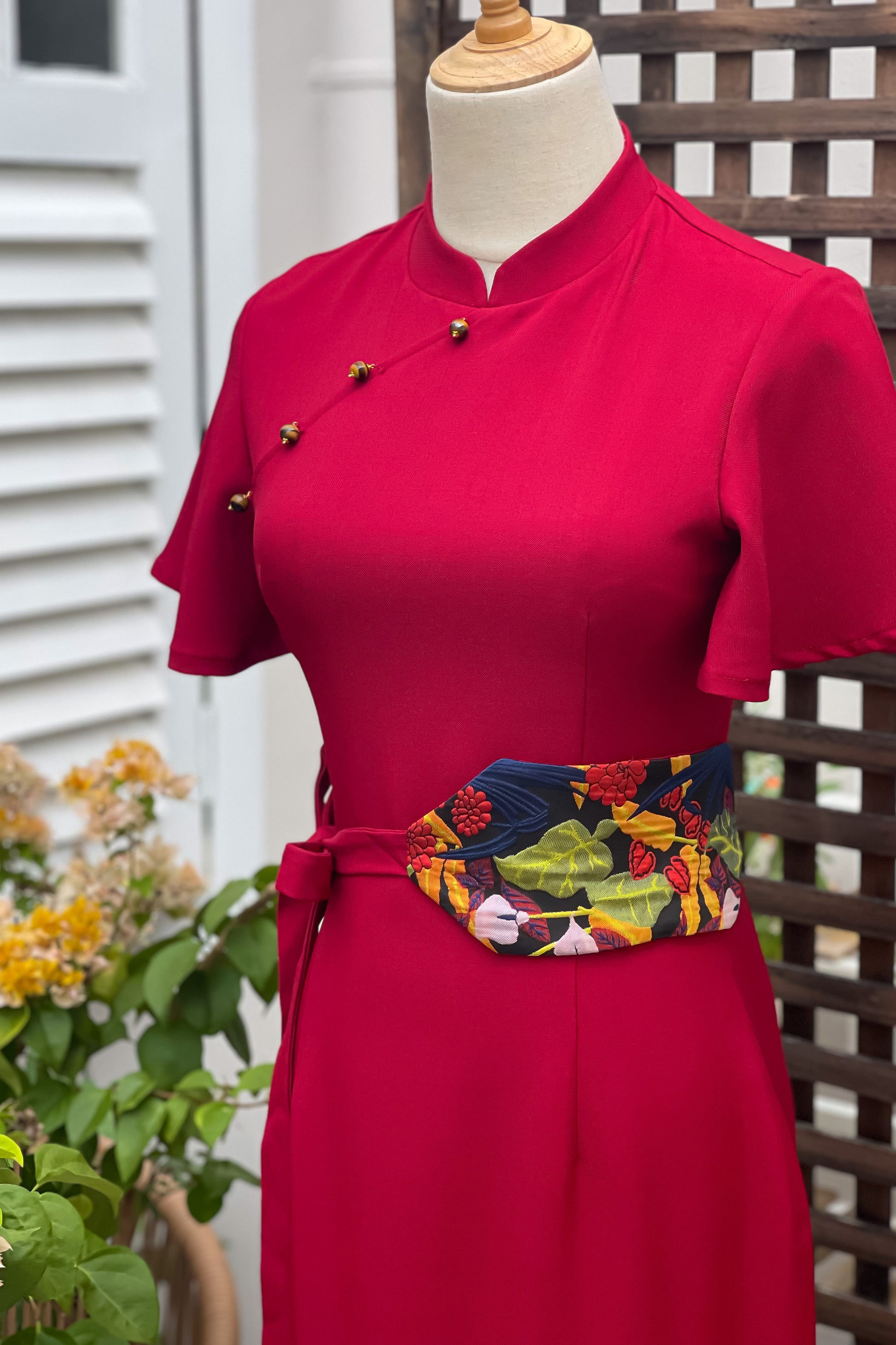 PINGYANG DRESS IN BERRY