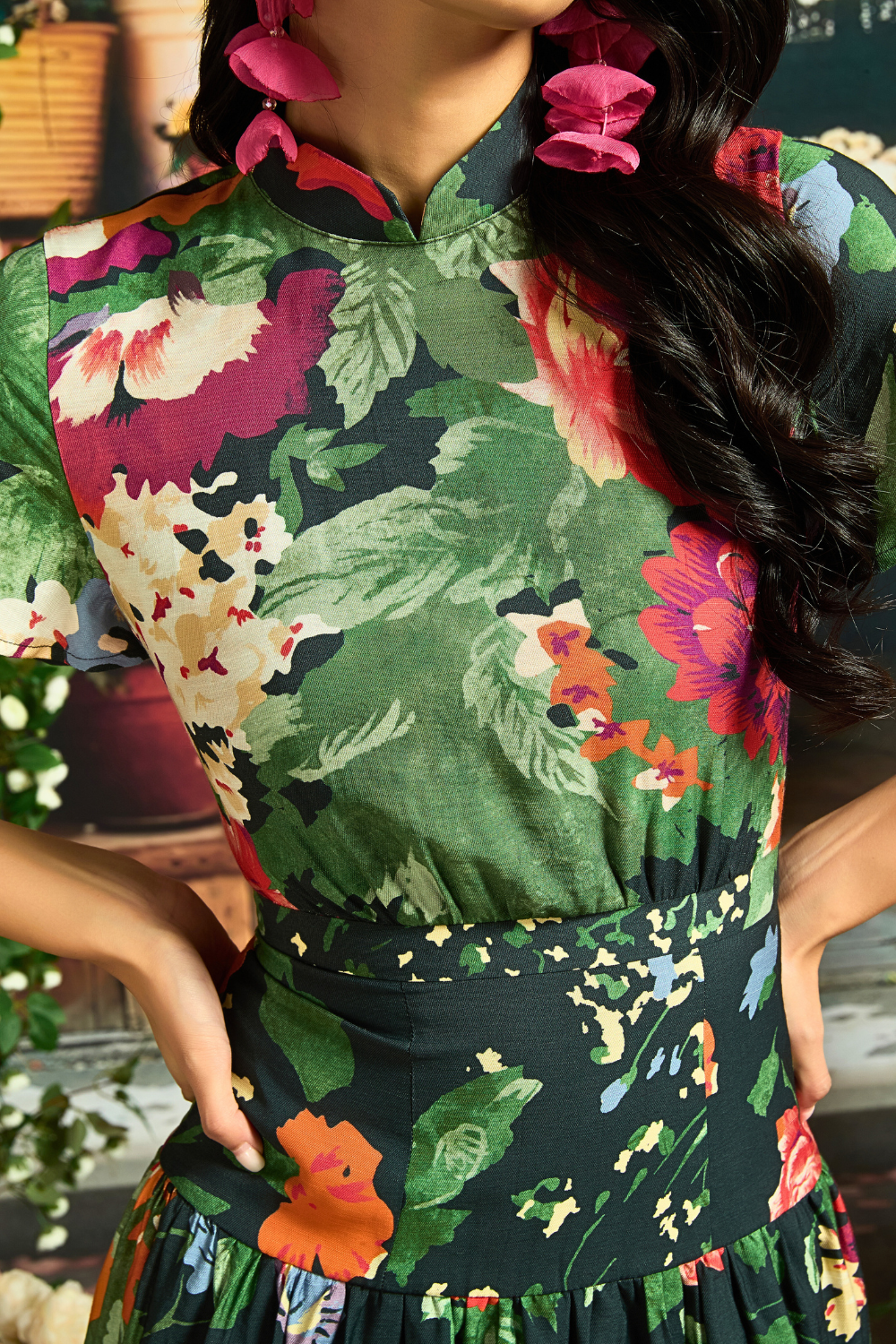 GEORGINA IN IMPERIAL GARDEN AT MIDNIGHT