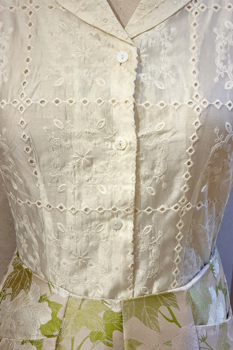 ROCKABILLY SHIRT IN LATTICE BLOOM