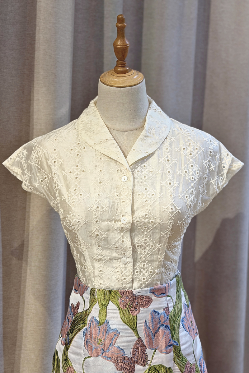 ROCKABILLY SHIRT IN HUSHED GARLAND