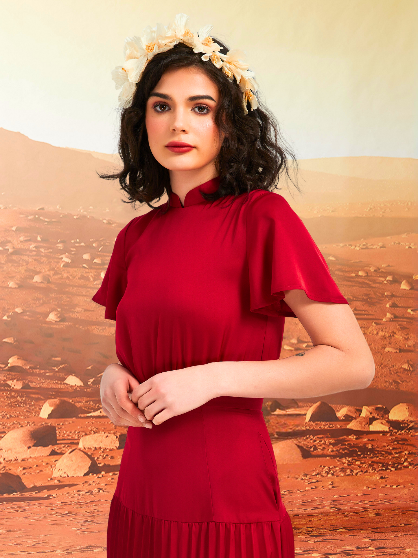 GEORGINA IN DEEP RUBY