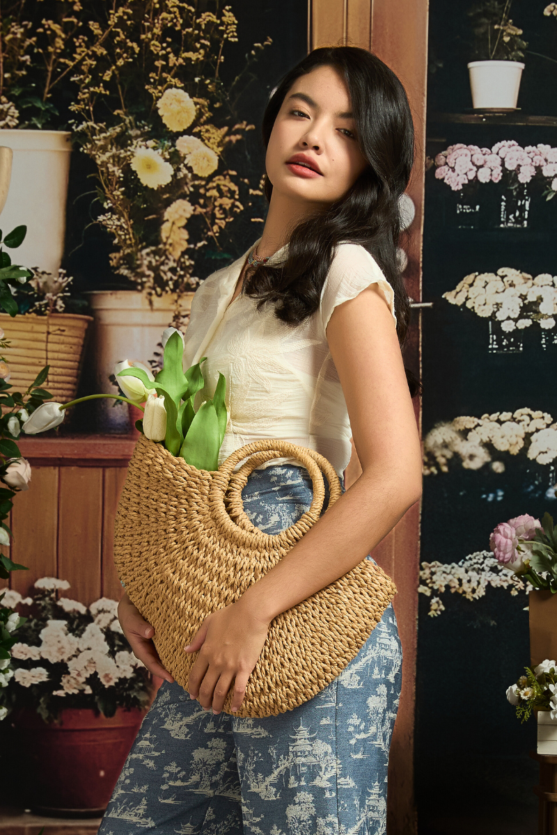 ROCKABILLY SHIRT IN BAMBOO BLANC