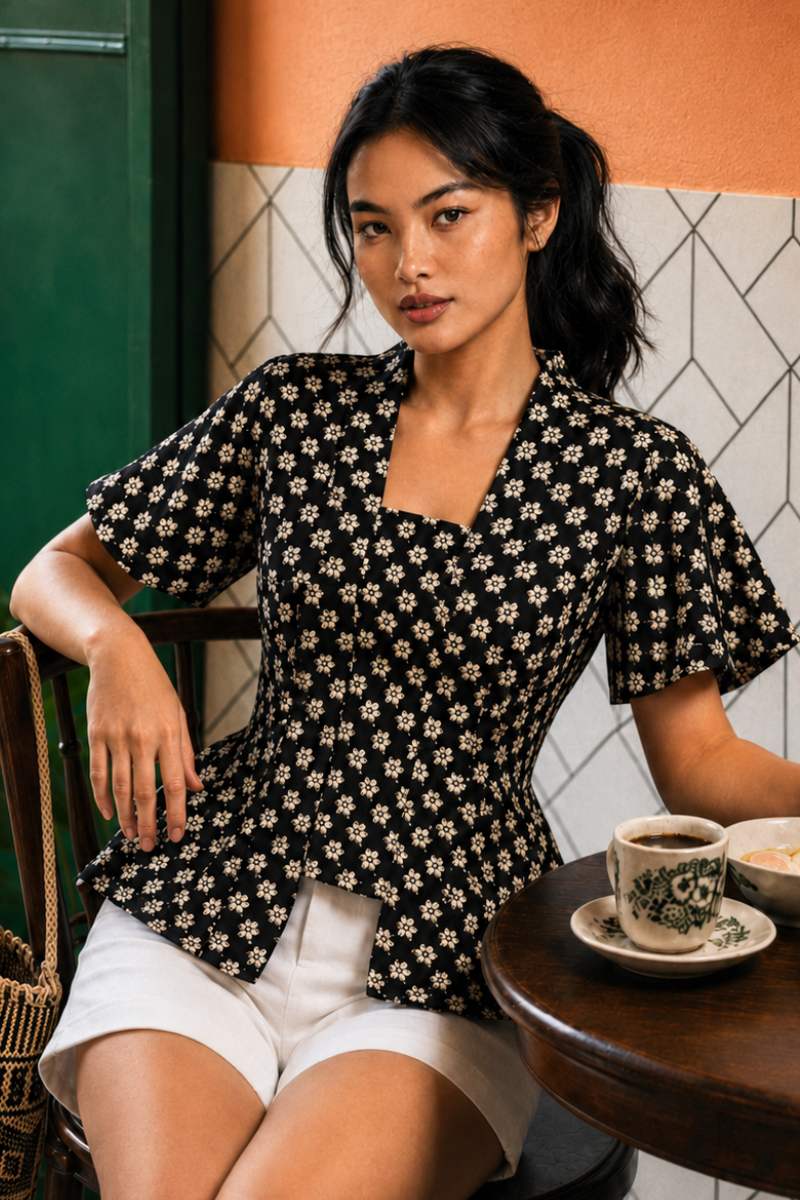 KEBAYA TOP IN SULAM RUMI