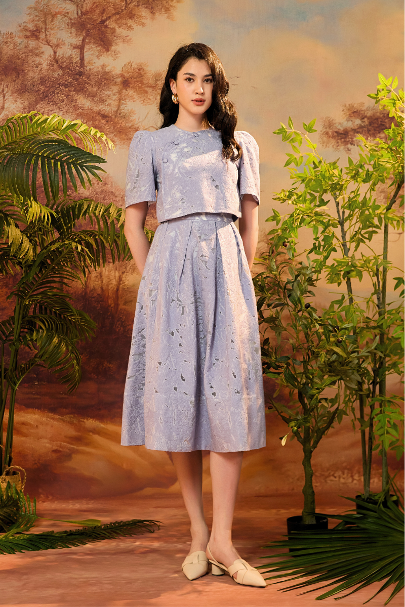CAMISA IN LILAC FIELDSTONE