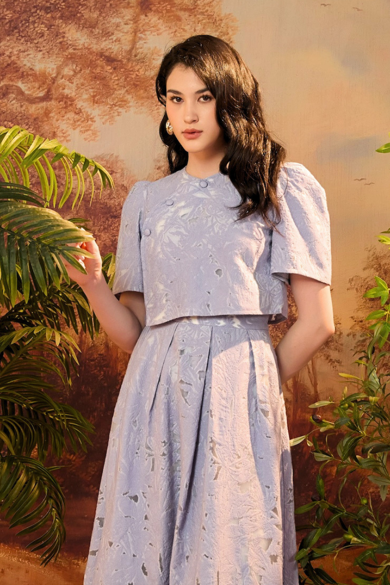CAMISA IN LILAC FIELDSTONE