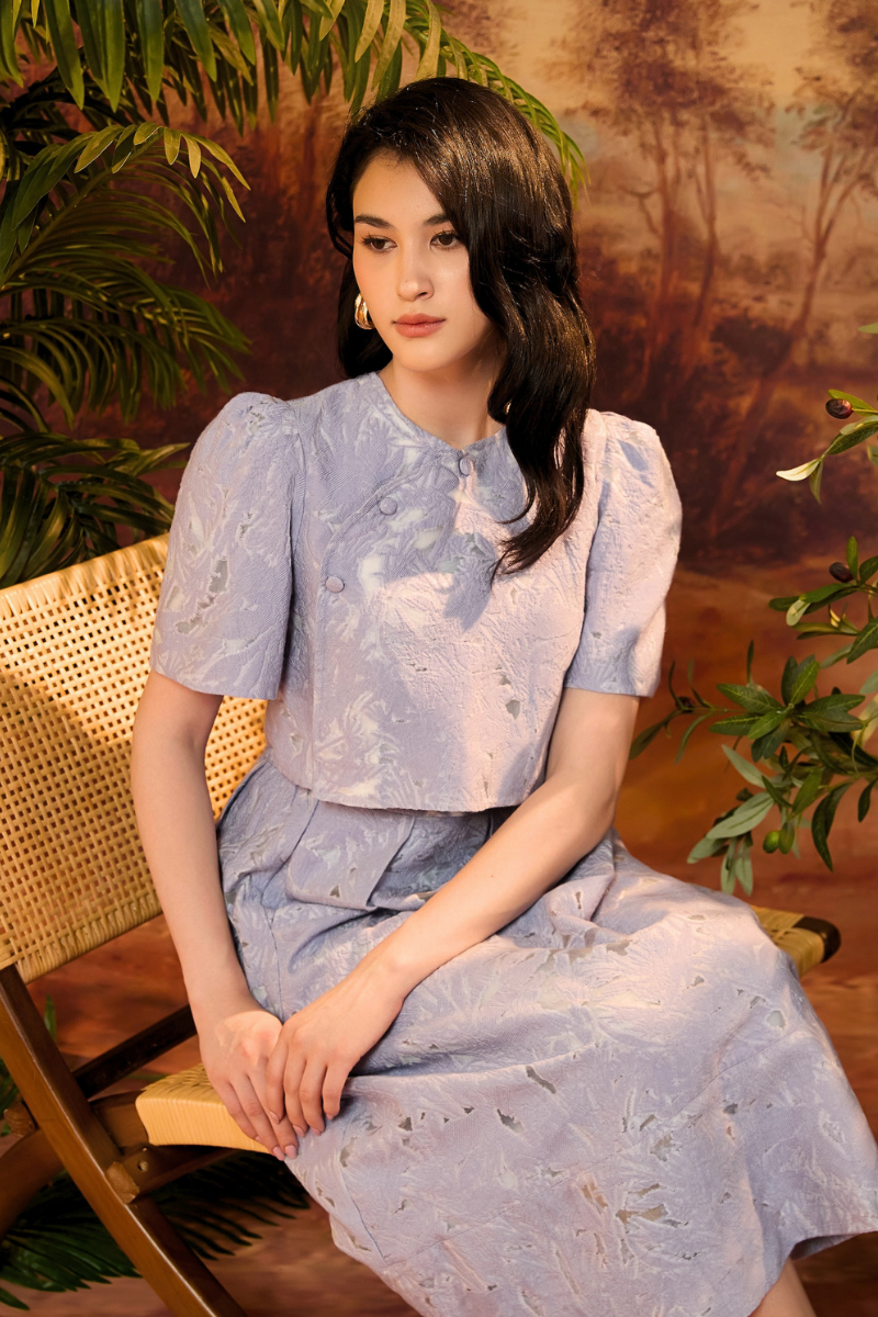 HANA SKIRT IN LILAC FIELDSTONE