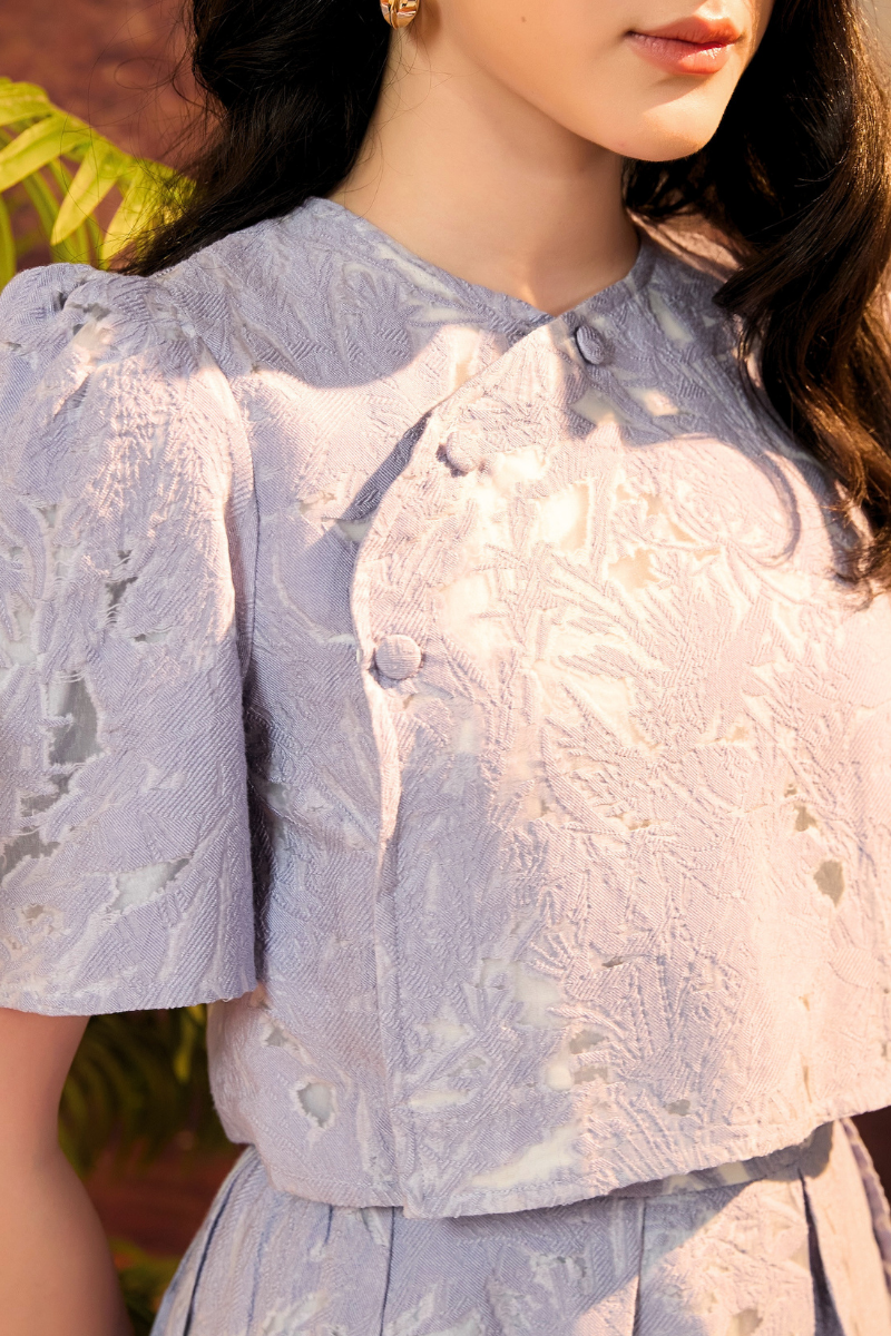 CAMISA IN LILAC FIELDSTONE