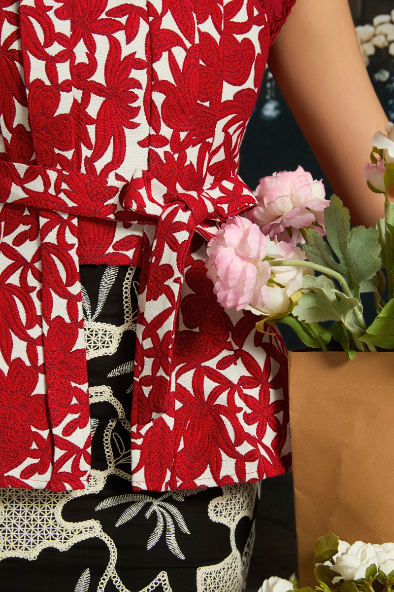 NARI SKIRT IN SULAM NOIR