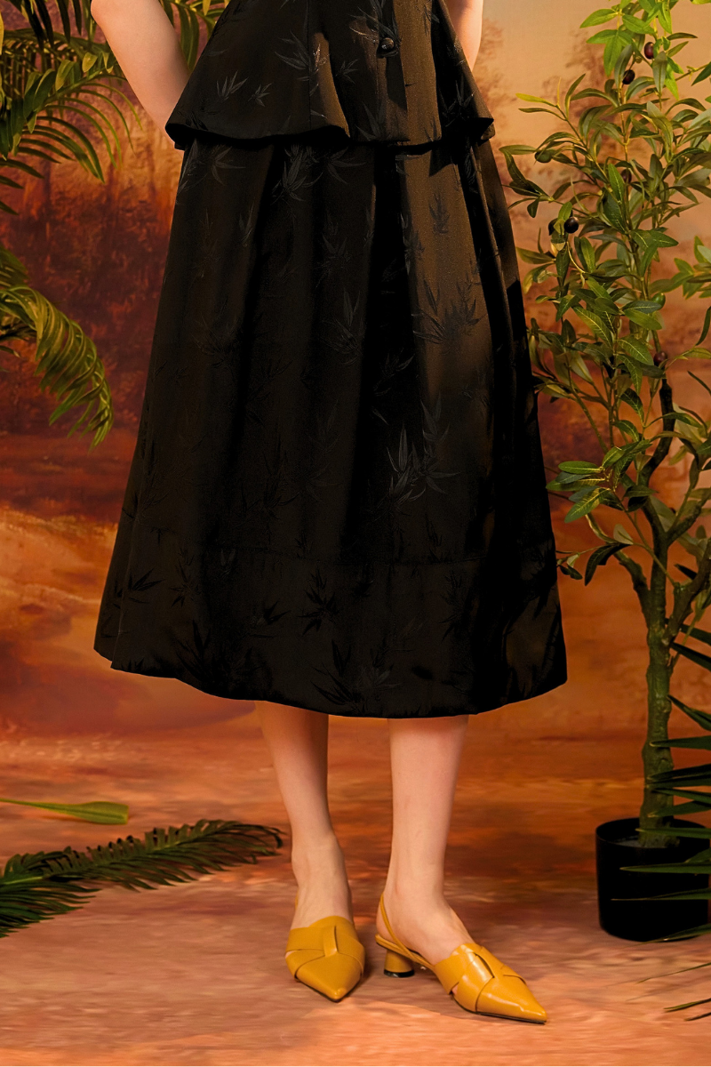 HANA SKIRT IN SMOKY BAMBOO